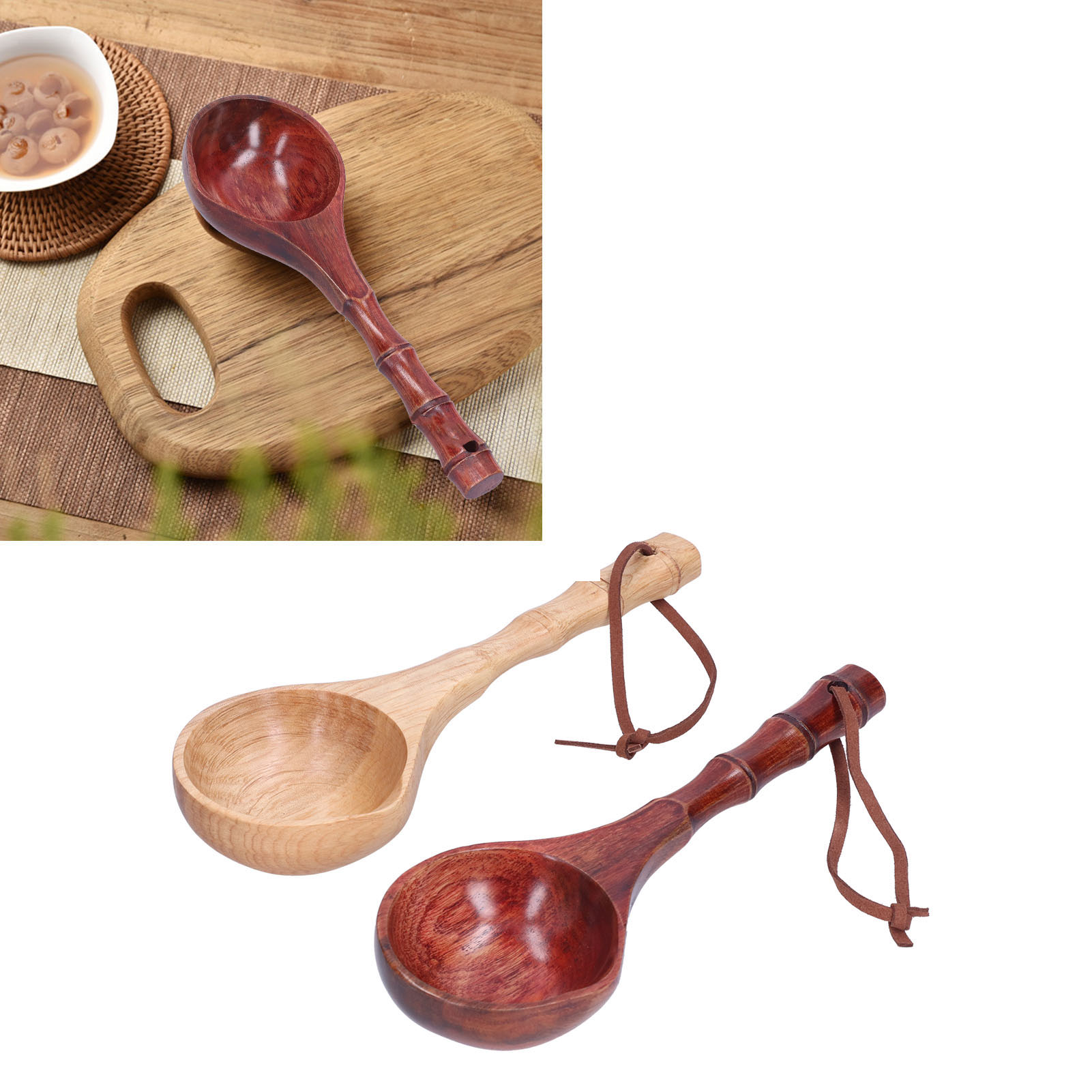 Japanische Bambuskelle, Ideal Für Wasser, Wein, Zum Baden, In Der Sauna Und Zum Kochen. Sie Kann Auch Als Eimer, Suppenkelle Oder Schöpfkelle Für Heiße Platten Verwendet Werden. Erhältlich In Hellen U