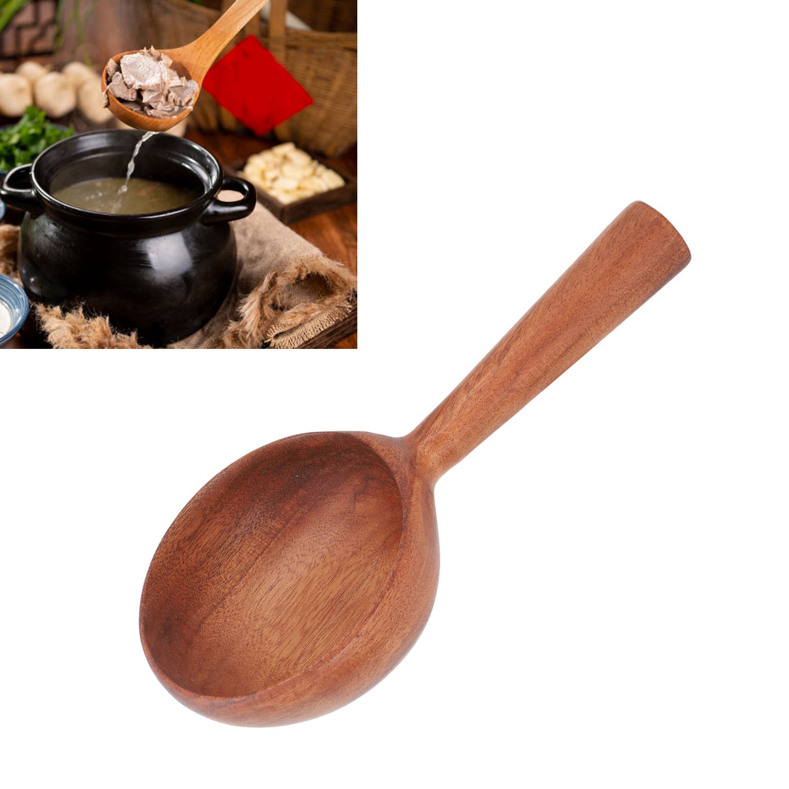 Holzlöffel Mit Langem Griff, Akazienholz