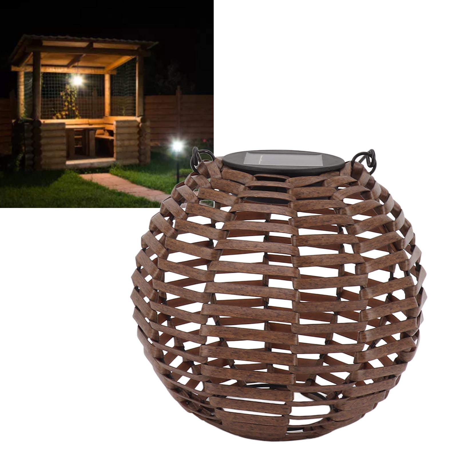Dekorative Led-leuchten, Solar-rattanlampen Für Den Außenbereich, Led-pendelleuchten Für Den Außenbereich, Gartenbeleuchtung, Solar-pendelleuchten Für Den Außenbereich.