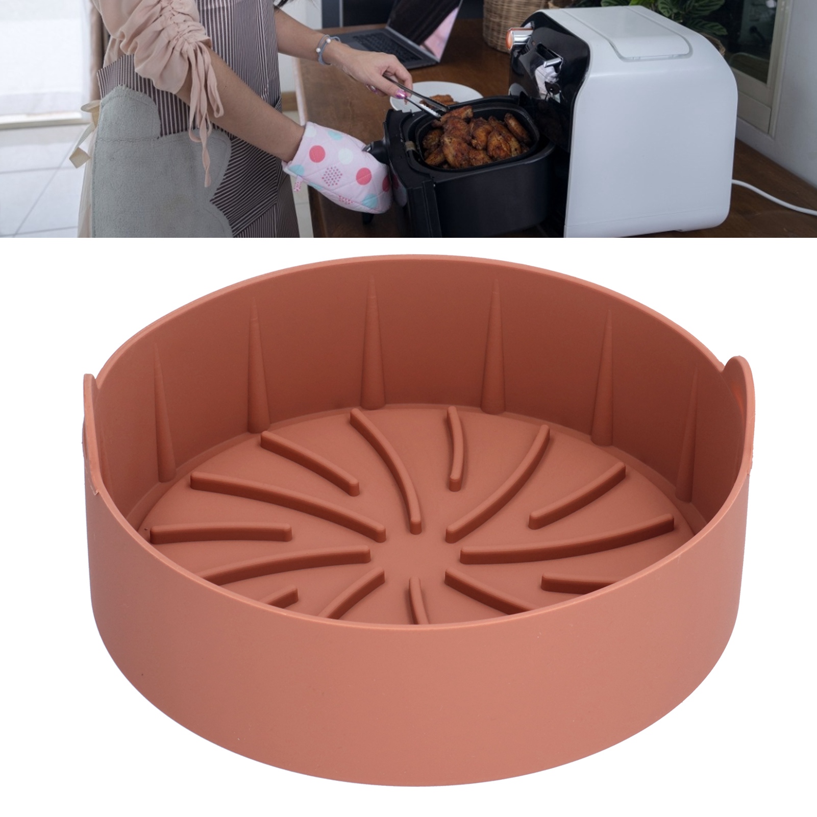 Zubehör Für Heißluftfritteuse, Backblech, Silikontopf, Integrierte 22-cm-kaffeemaschine