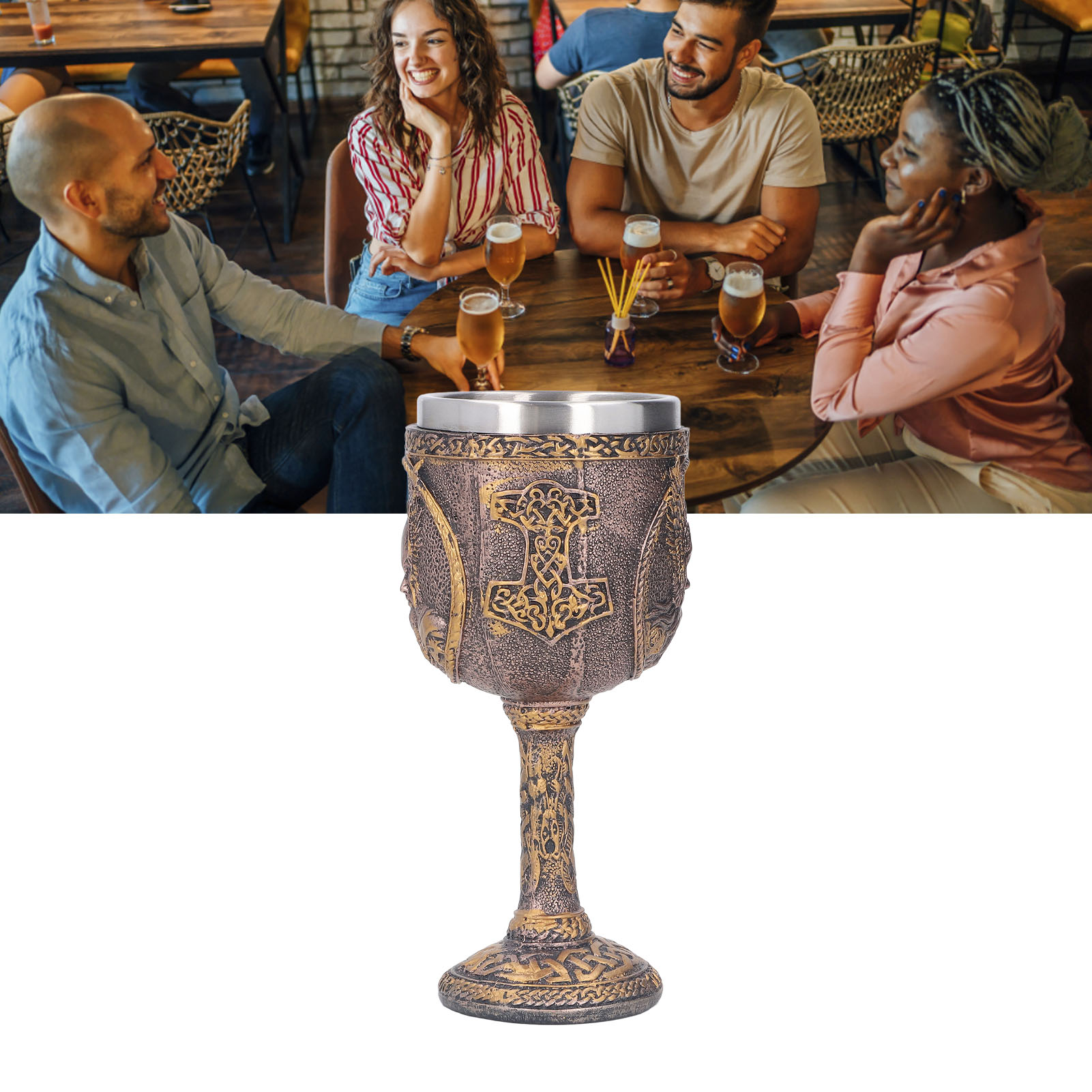 Odin, Der Wikingerdrache, Der Öldrache, Skandinavischer Krug, Nordischer Bierkrug
