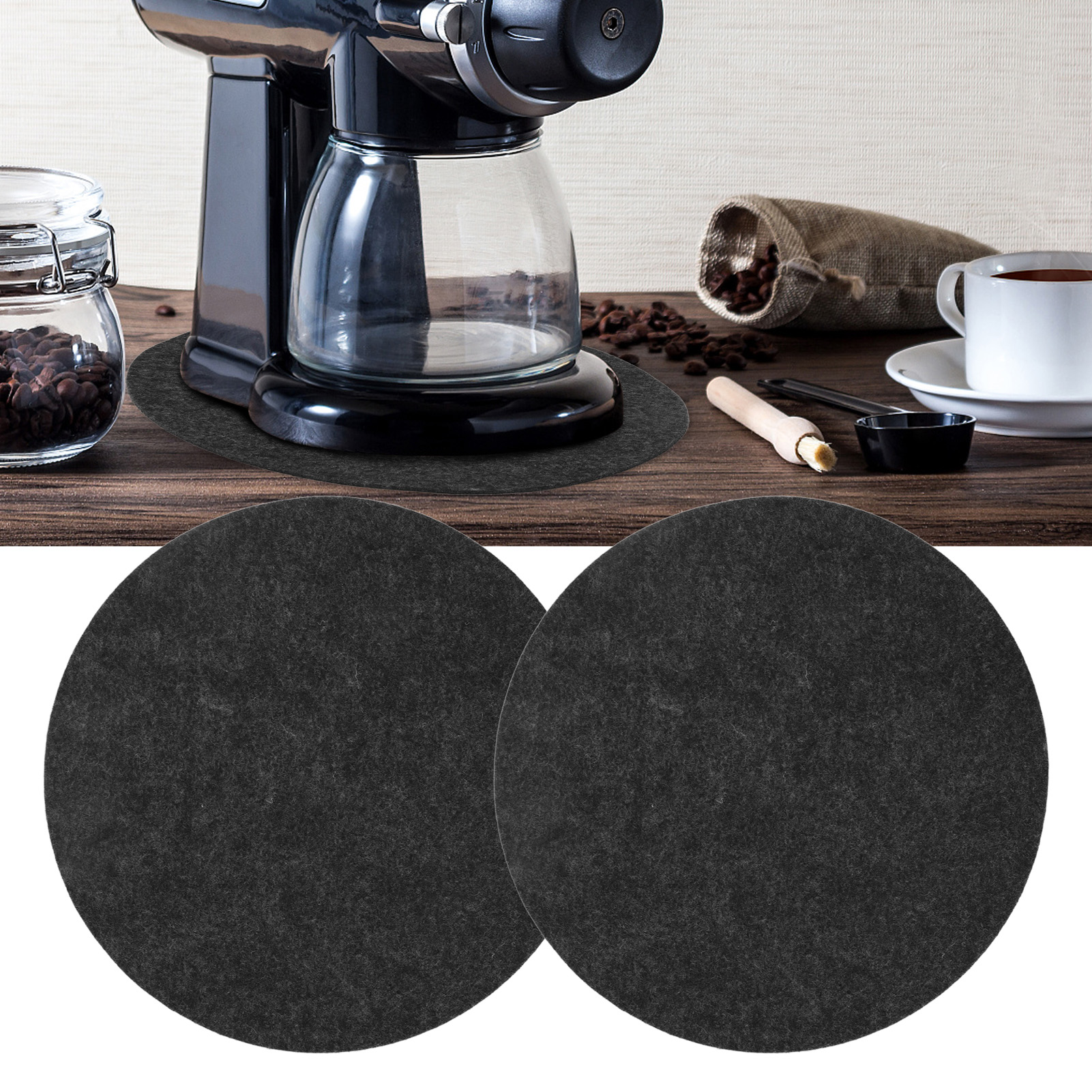 Rutschfeste Filzmatte Für Haushaltsgeräte, Transportmatte Für Mixer, Hitzebeständige Matte Für Heißluftfritteusen, Waschbare Wärmedämmmatte Für Küchenarbeitsplatten, 30 X 30 Cm