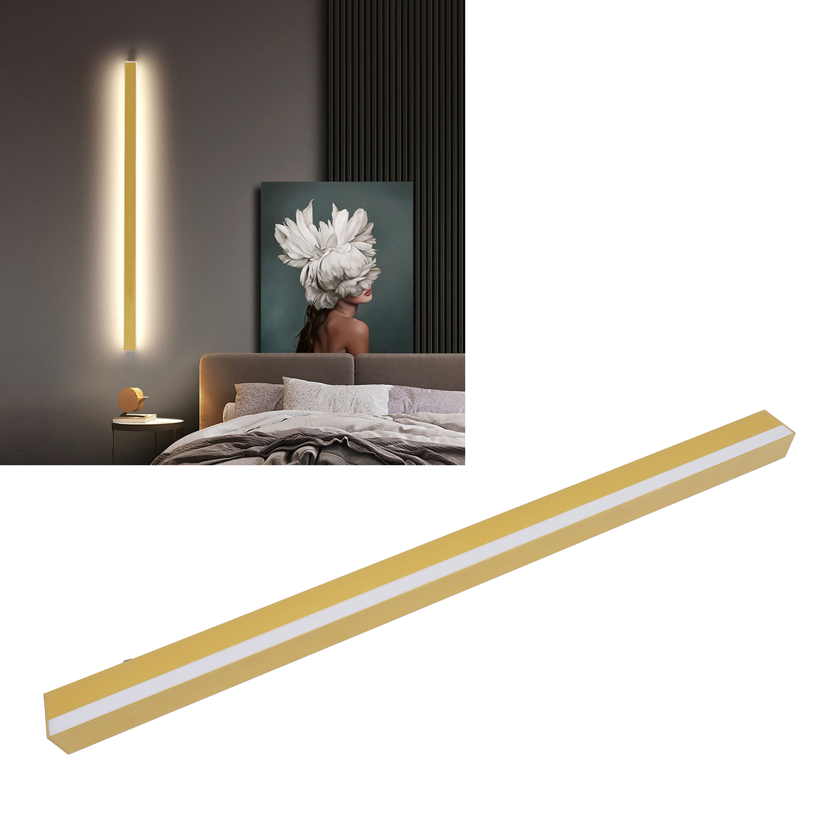Led-streifen-wandleuchte, Langer Moderner Lichtstreifen, Led-wandleuchte Für Villen, Wandleuchte Für Veranda/flur, 80 Cm.