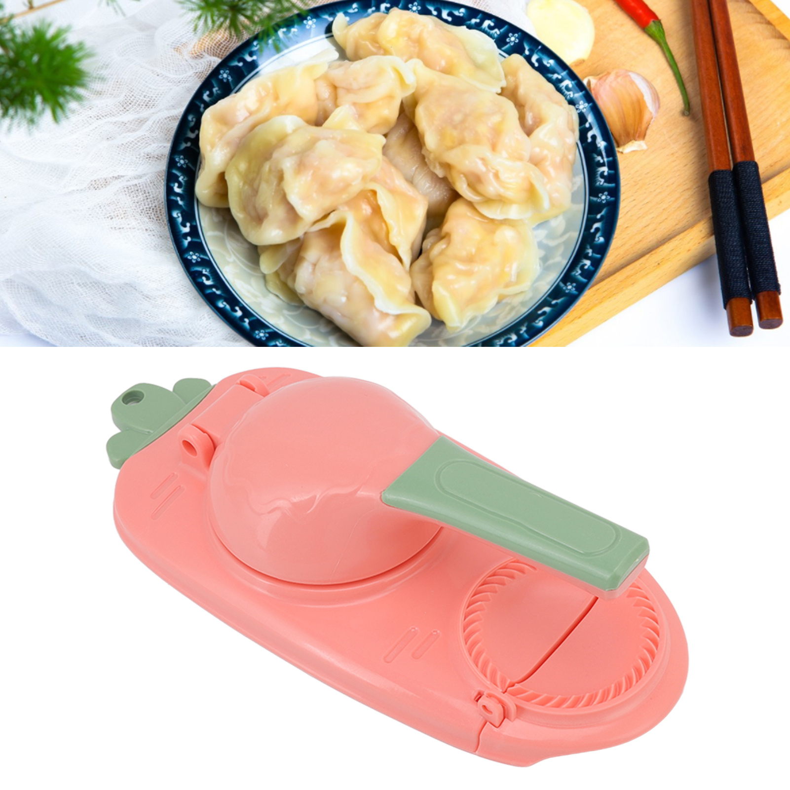 2-in-1 Ravioli-maker, Küchengerät Zur Ravioli-herstellung, Teigmaschine Und Form Für Hausgemachte Ravioli, Form Für Chinesische Ravioli Und Empanadas, Pinkes Küchenaccessoire