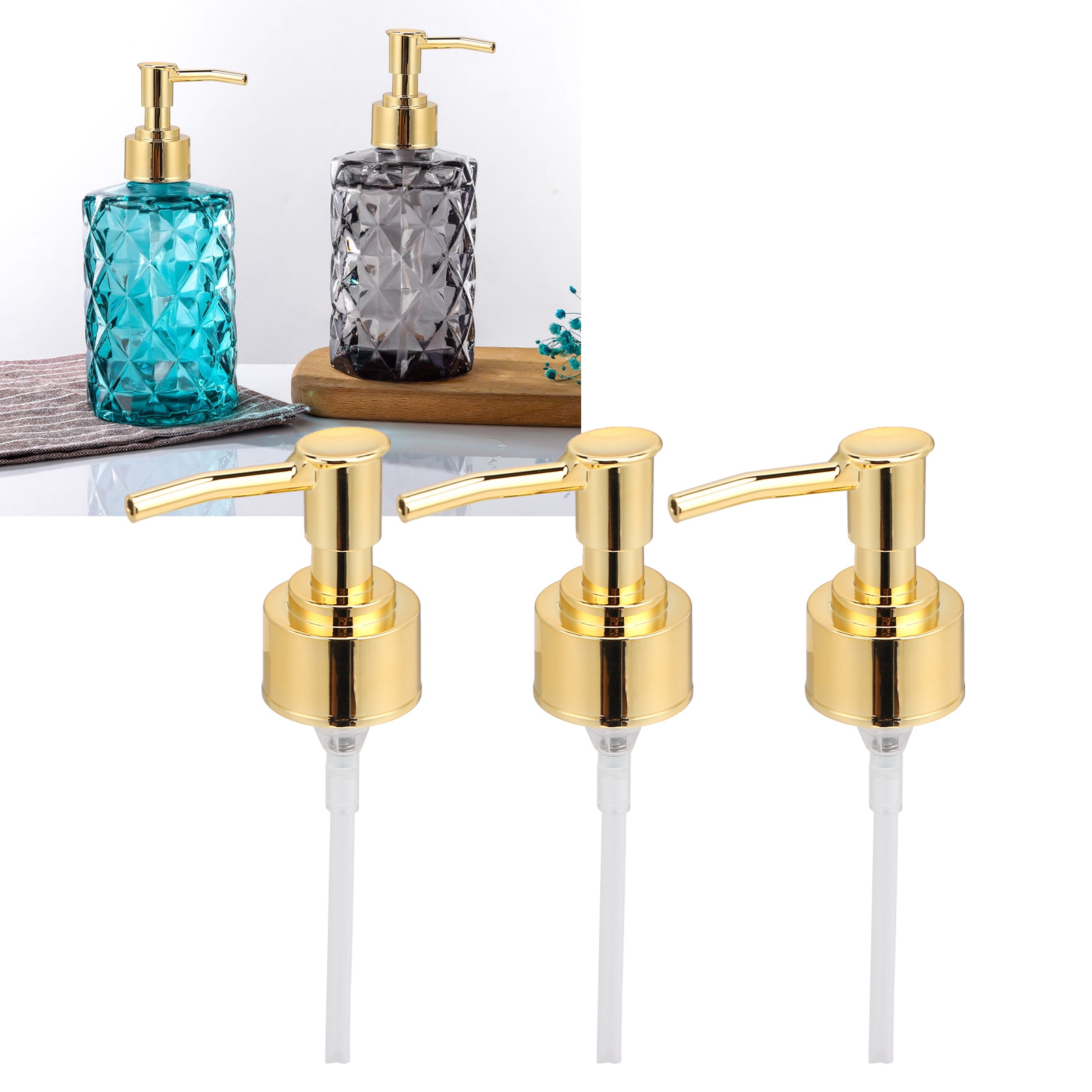 Parfümflasche, Wohnaccessoires, Handgefertigte Kristallflasche Für Handdesinfektionsmittel, Sprühdüse, Gold