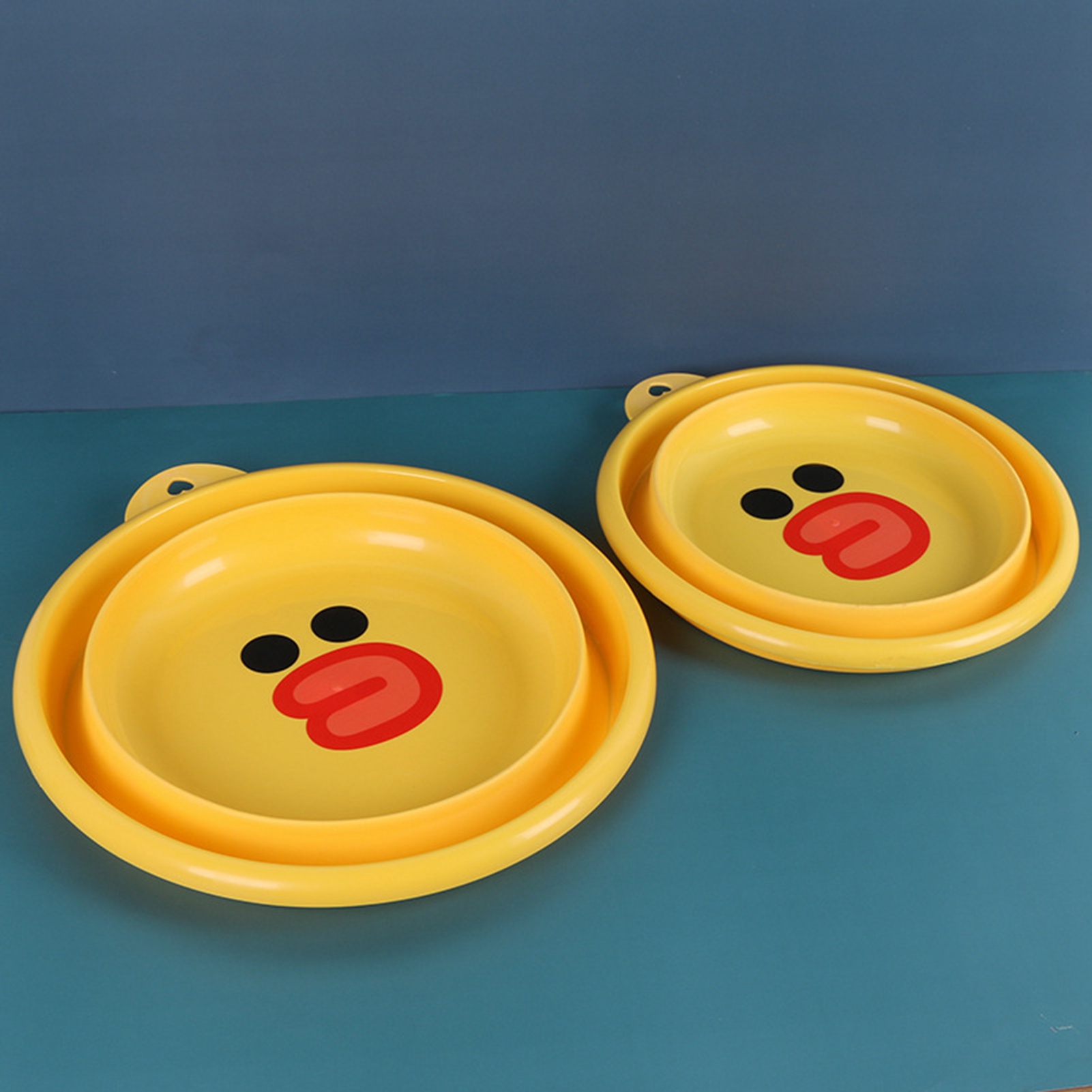 Kleines, Zusammenklappbares Becken In Form Einer Gummiente, Multifunktionales, Tragbares Babybecken, Für Den Einsatz Zu Hause Und Im Freien Geeignet, Kunststoffbecken Für Studentenwohnheime.
