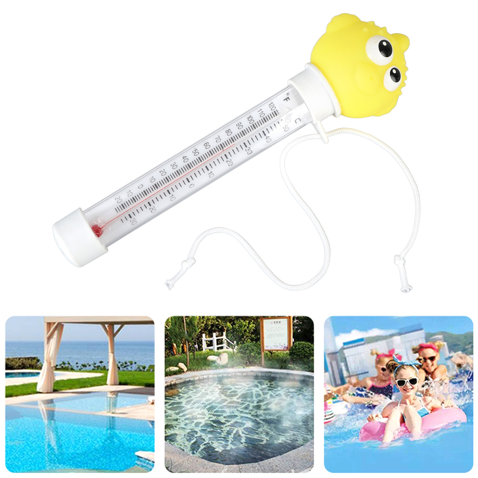 Schwimmendes Thermometer Für Schwimmbäder Und Whirlpools In Form Von Tieren Und Früchten, Planschbecken, Kinderbecken, Baby-wasserthermometer, Kugelfisch
