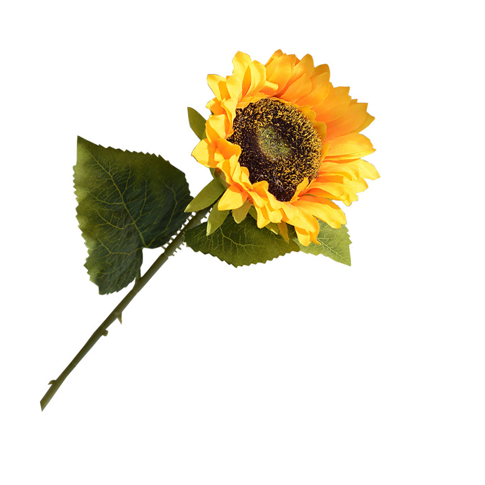 Künstliche Sonnenblume, Europäisch-lateinischer Stil, Einzelne Sonnenblume, Künstliche Blume, Innendekoration, Landhausstil, Sonniger Blumenstrauß, Gelb.