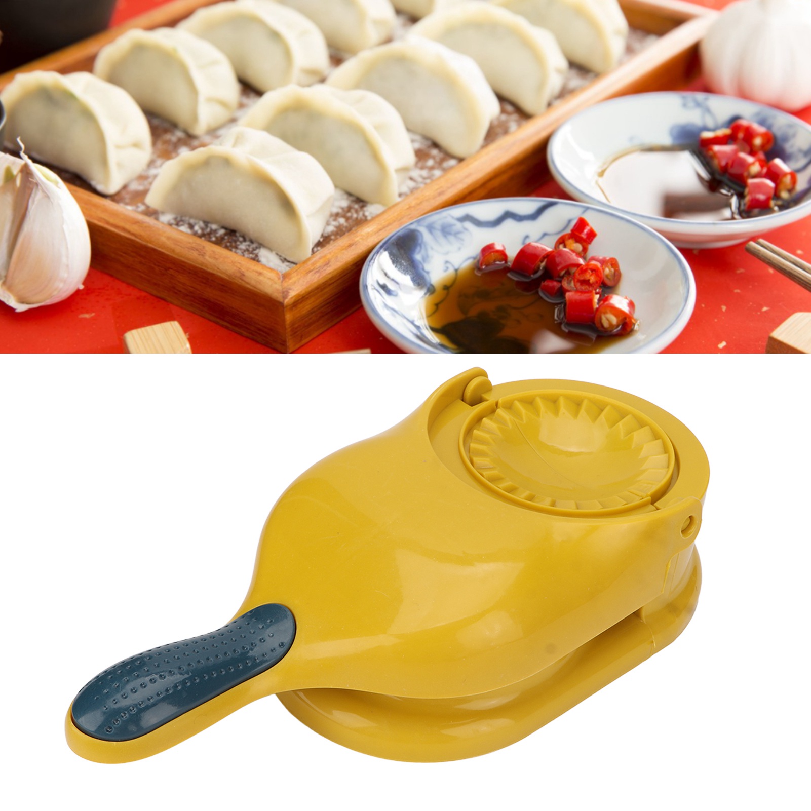 Ravioli-presse, Dampfgarer Für Brötchen, Küchen- Und Haushaltsgerät, Gelb