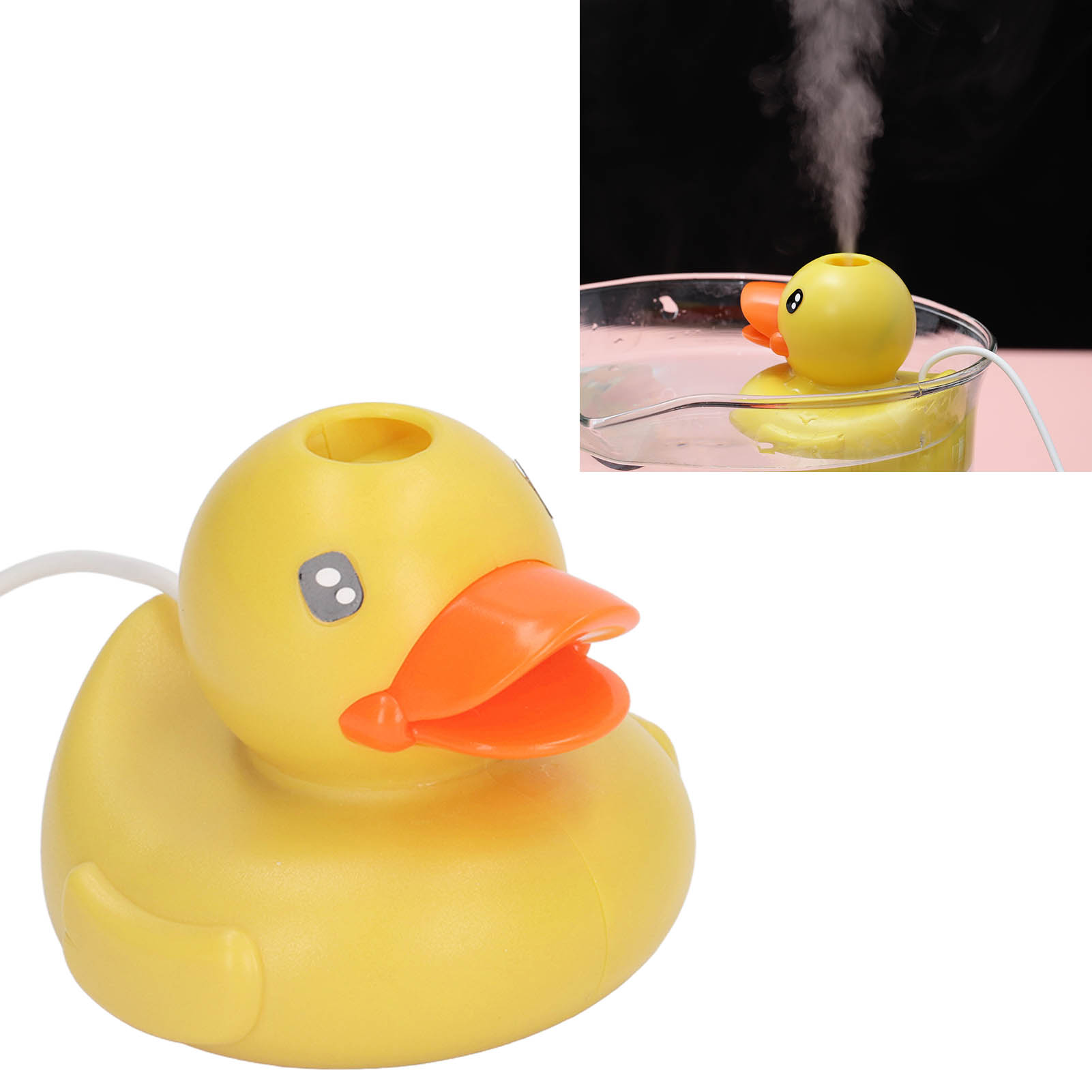 Usb-luftbefeuchter In Entenform Mit Nebelfunktion, Leiser Betrieb, Niedliches Mini-tierdesign, Ultraschallbefeuchtung.