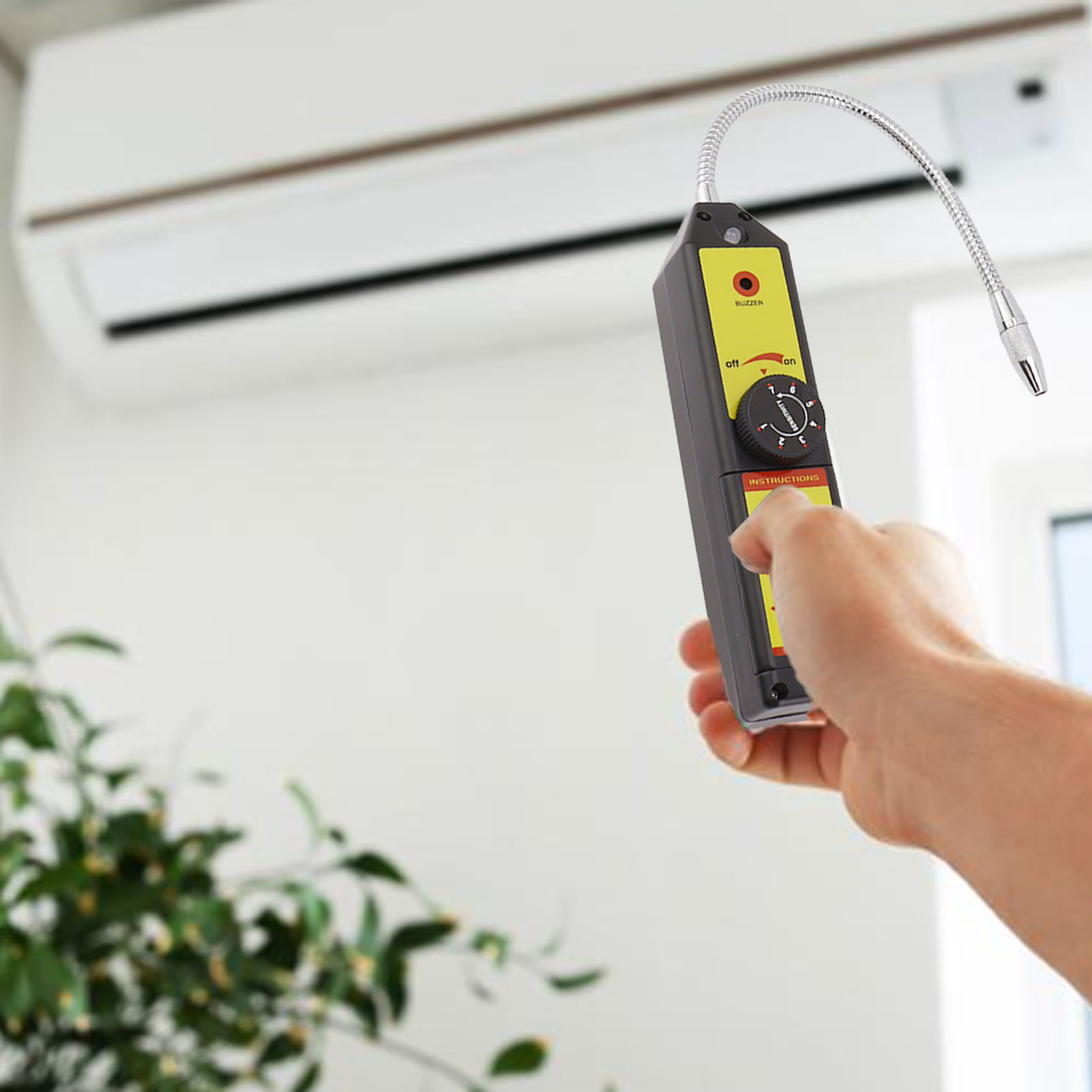 Luftdichtheitsprüfer, Elektronischer Halogen-kältemittellecksucher Für Klimaanlagen, Kältemittelgasprüfer