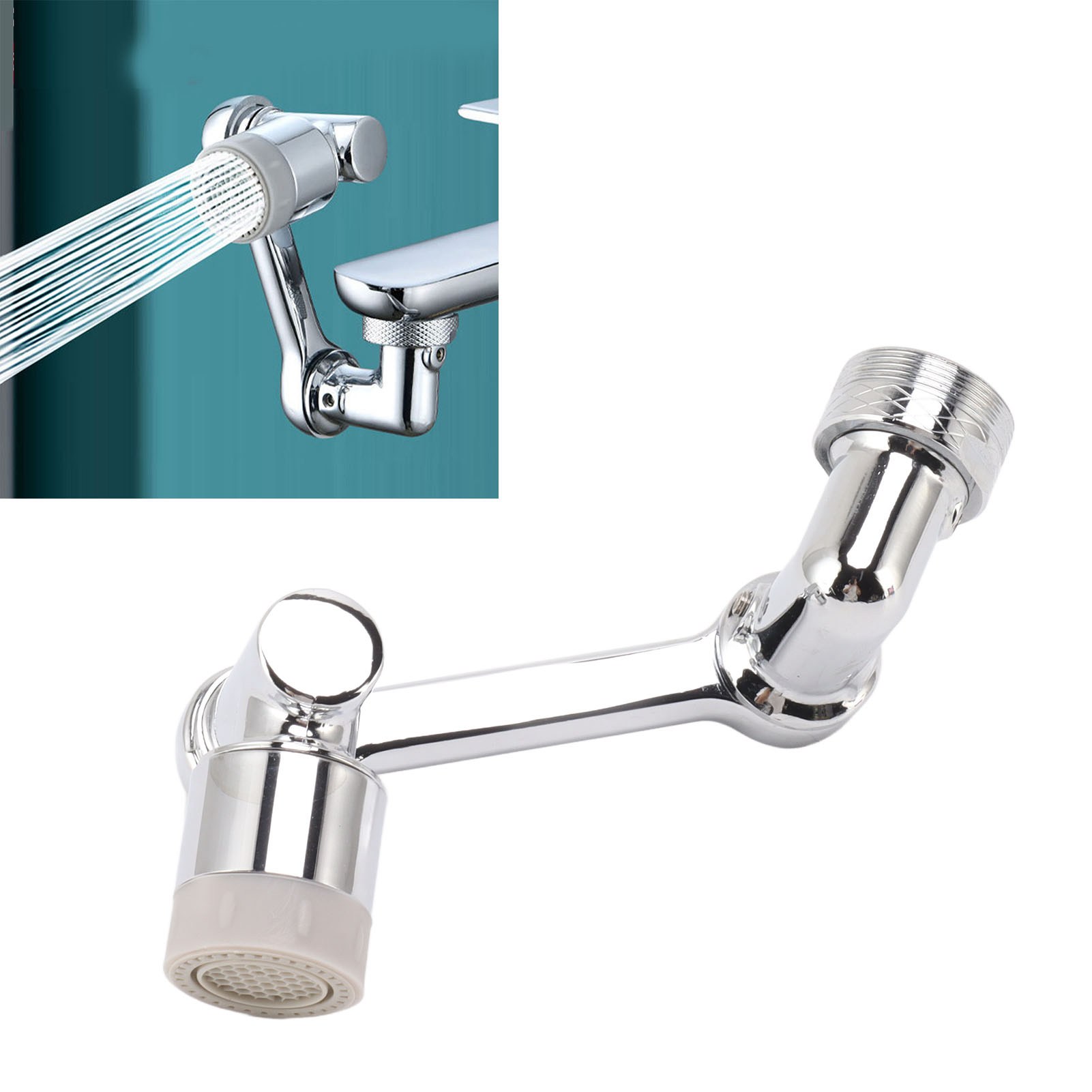 Universeller Spritzschutz Für Roboterarm-wasserhahn, Drehbare Universelle Externe Anschlussverlängerung
