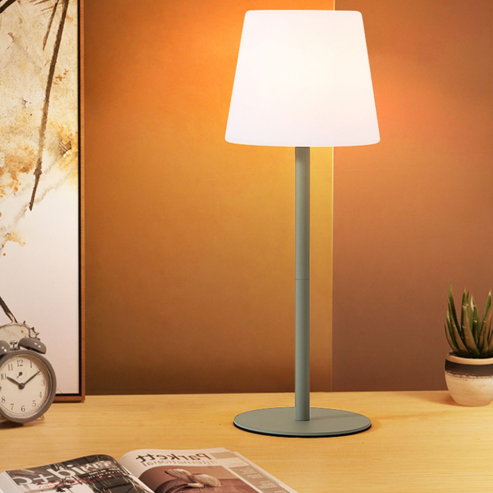 Kabellose, Tragbare, Wiederaufladbare, Dimmbare Und Batteriebetriebene Schreibtischlampe Mit Usb-c-anschluss, Ideal Für Restaurants, Schlafzimmer Und Cafés.