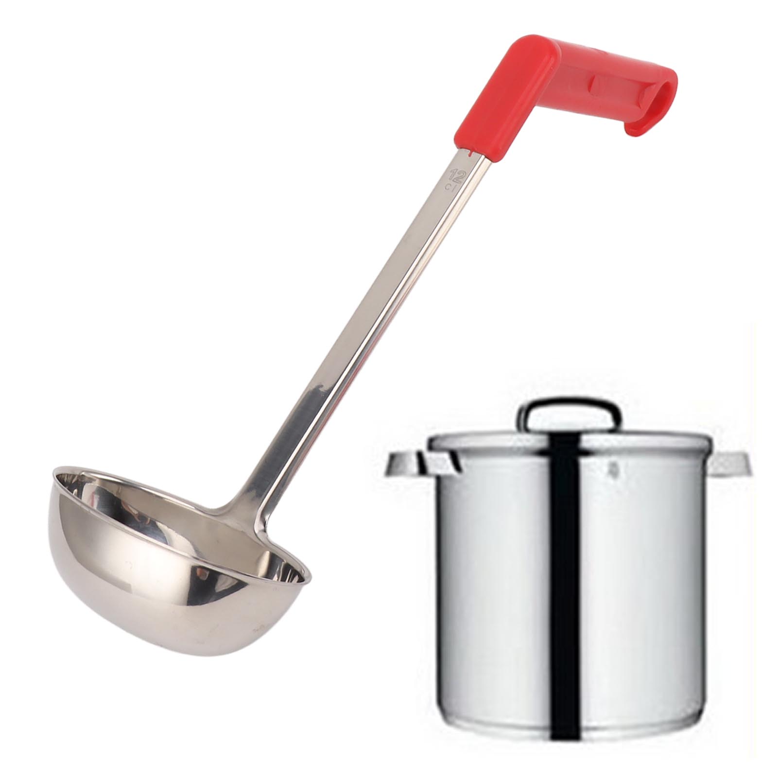Suppenkelle Aus Edelstahl 304 Mit Gebogenem Griff, 120 Ml