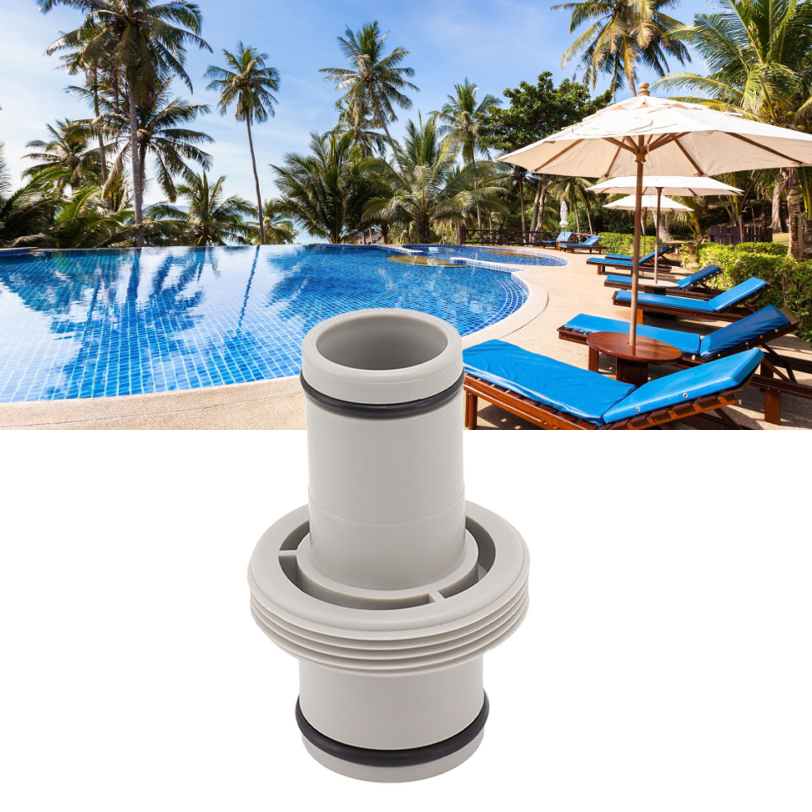 Intex 1,5" Auf 1,25" Gerader Verbinder Für Poolschläuche