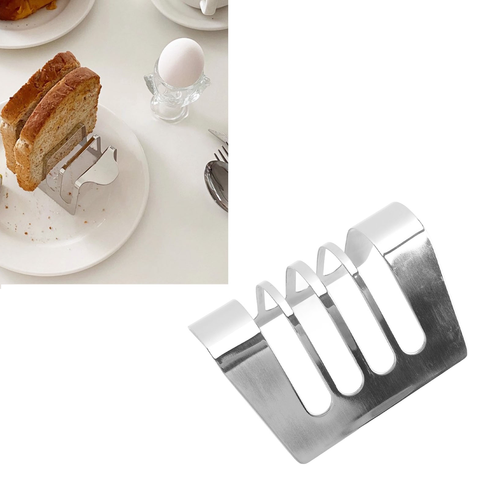 Toastständer Aus Edelstahl, Originales Besteck Im Western-stil, Frühstücksbrotschneider, Aufbewahrungsständer, Stil 2