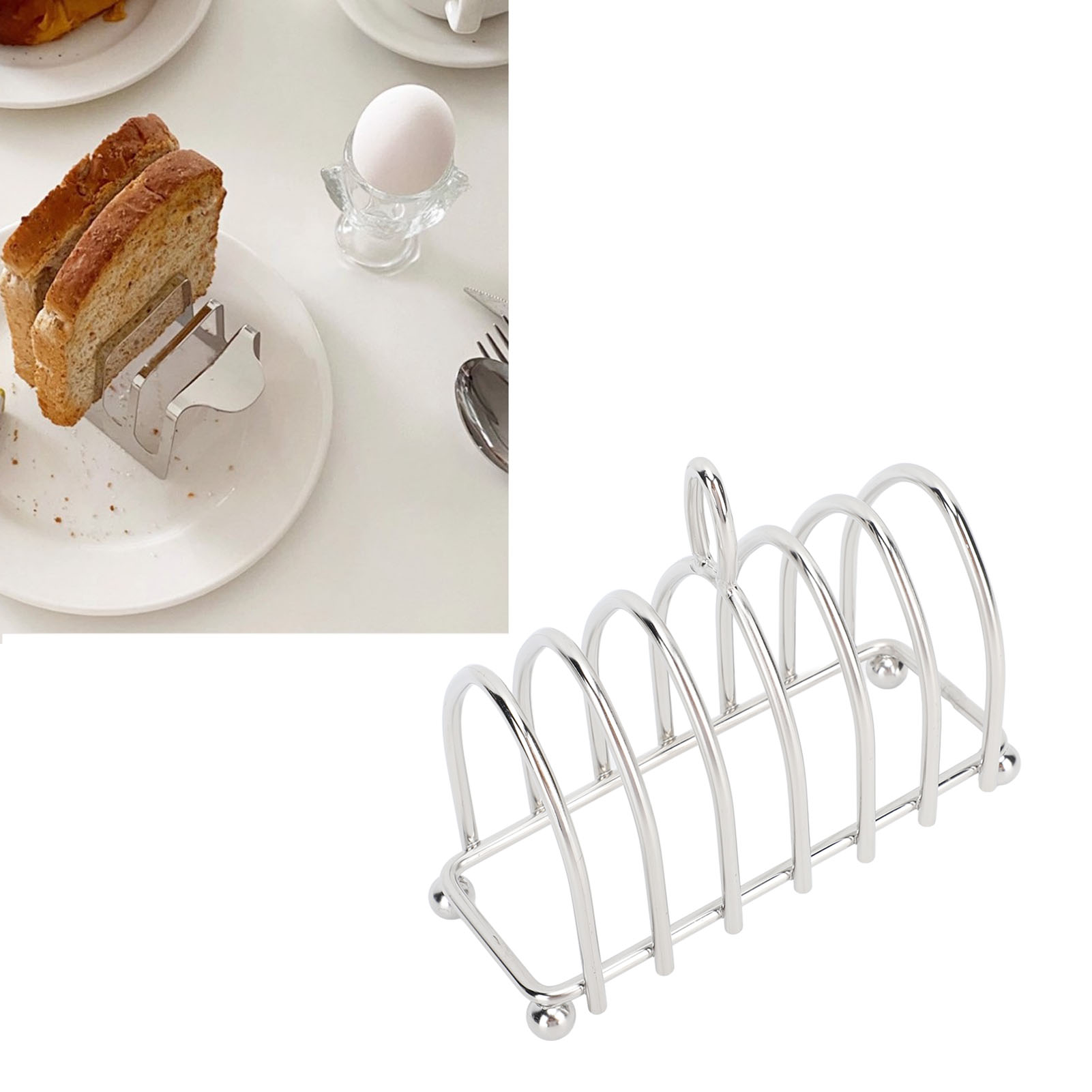 Toasthalter Aus Edelstahl, Kreatives Western-besteck, Frühstücksbrotschneider Und Aufbewahrungsständer, Stil 3.