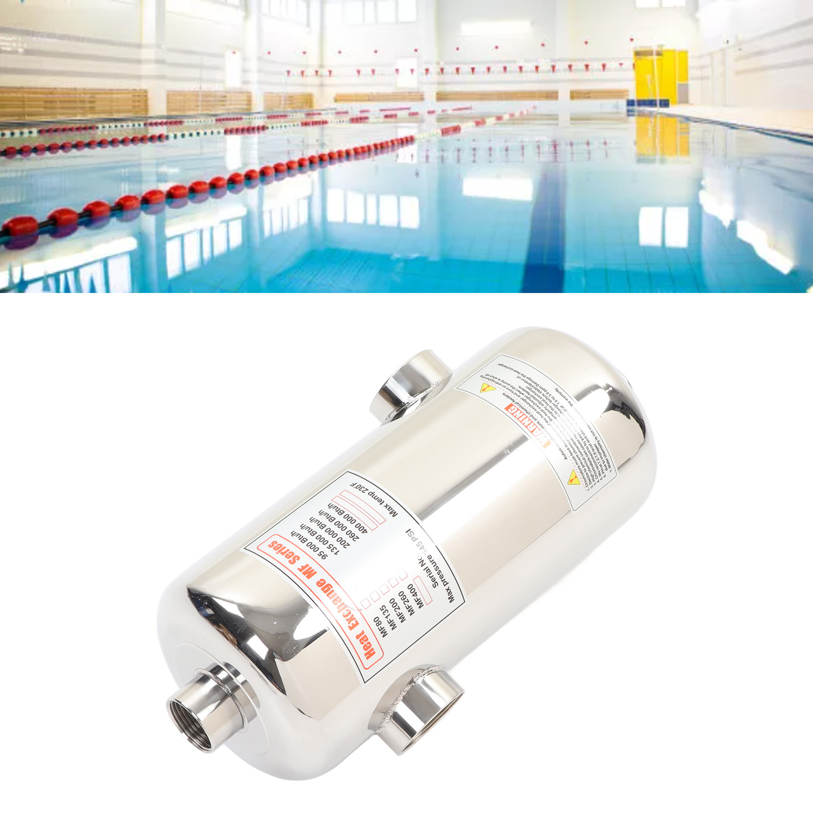 40-kw-poolwärmetauscher, Spa-thermostat, Heizgeräte, Poolheizung, Heizsystem Und Umwälzthermostat