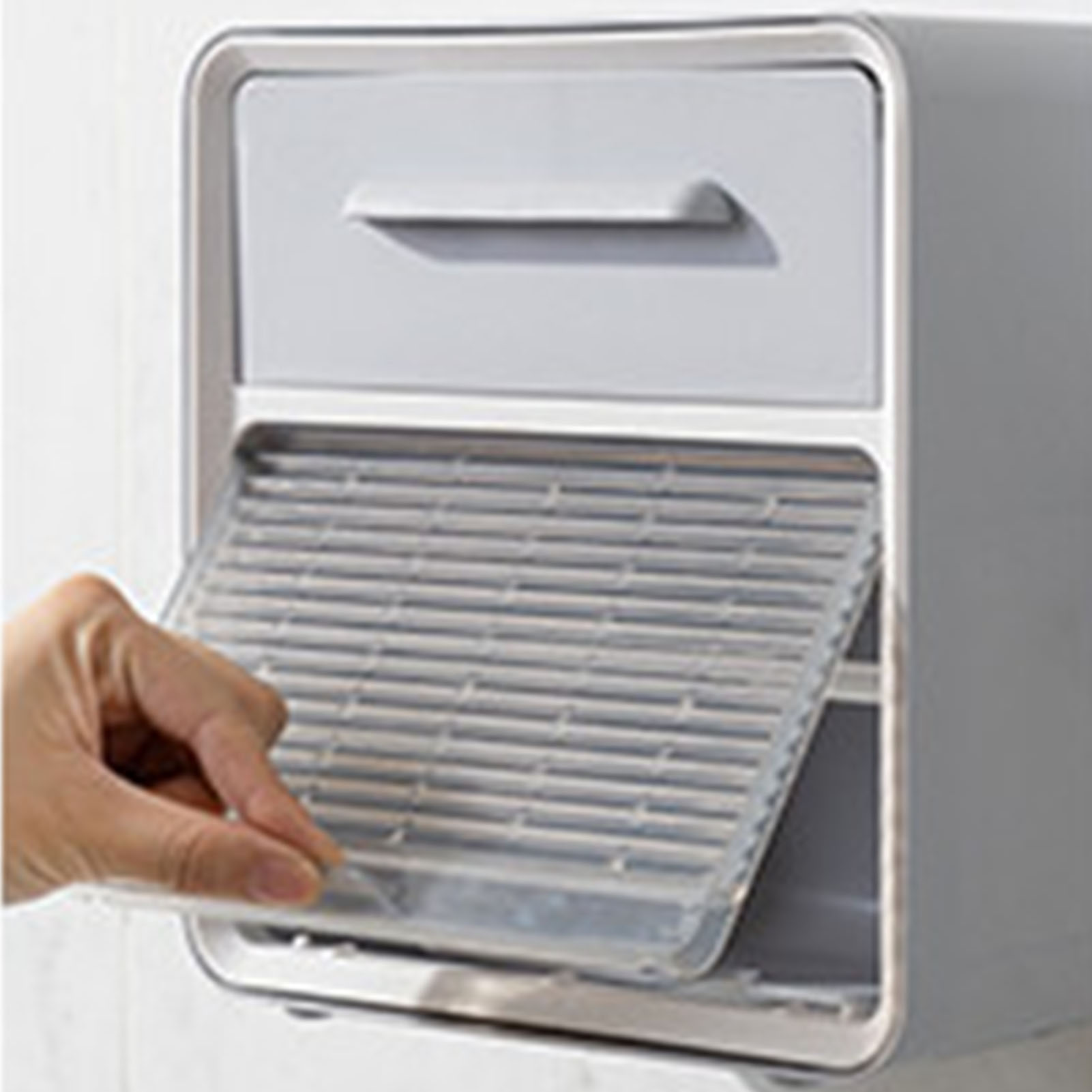Kreativer Toilettenpapierhalter Fürs Badezimmer, Leichte Und Elegante Toilettenpapierbox, Wasserdichte Aufbewahrungshalterung, Wandmontage Ohne Bohren, Grau