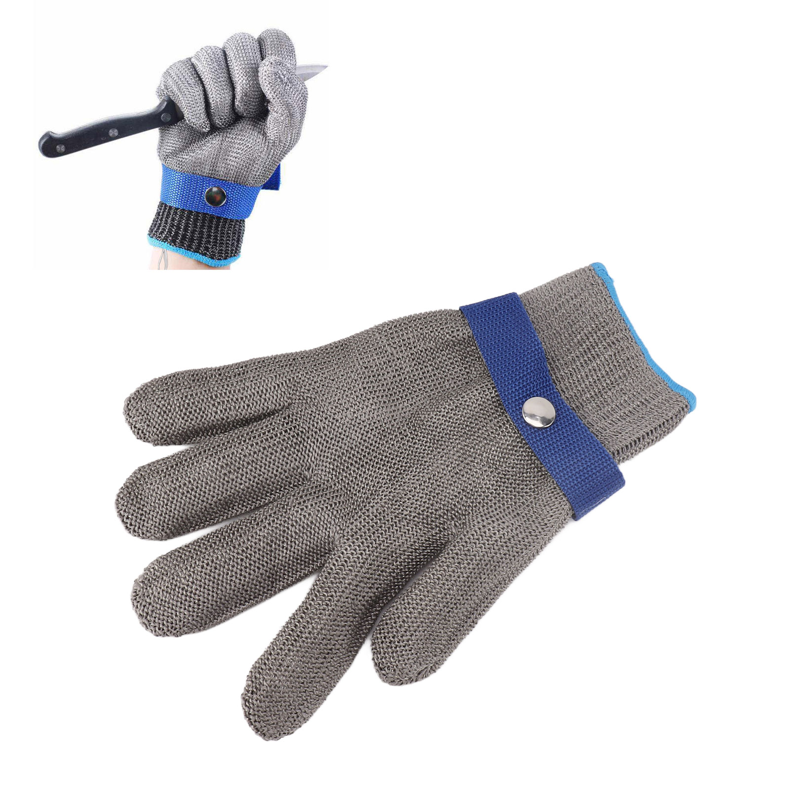 Schnittfeste Handschuhe, Schutzhandschuhe Aus Edelstahldraht, A9-stahldraht, 2.0xl.
