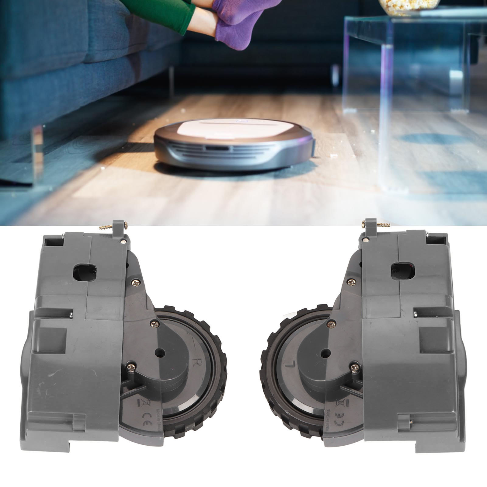 Universelles Zubehör Für Die Linken Und Rechten Antriebsräder Des Irobot Saugroboters (grau)