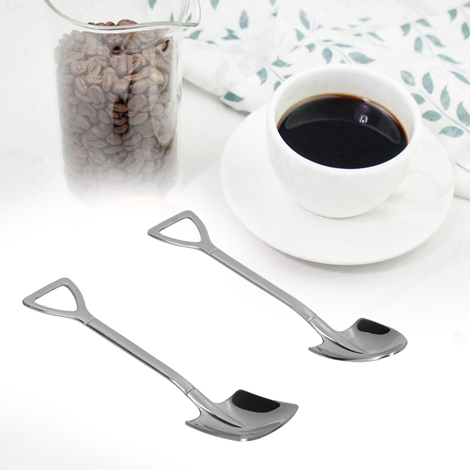 Set Mit 2 Teelöffeln, Langstielige Teelöffel Für Gefrorene Desserts (glänzend)