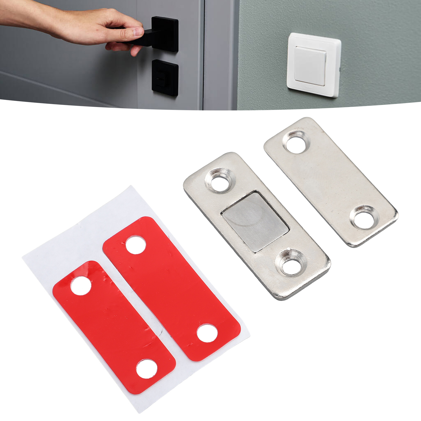 Doppelmagnetische Türschlösser Aus Edelstahl Werden Für Küchenschränke, Kleiderschränke, Schranktüren Und Schubladenschlösser Verwendet.