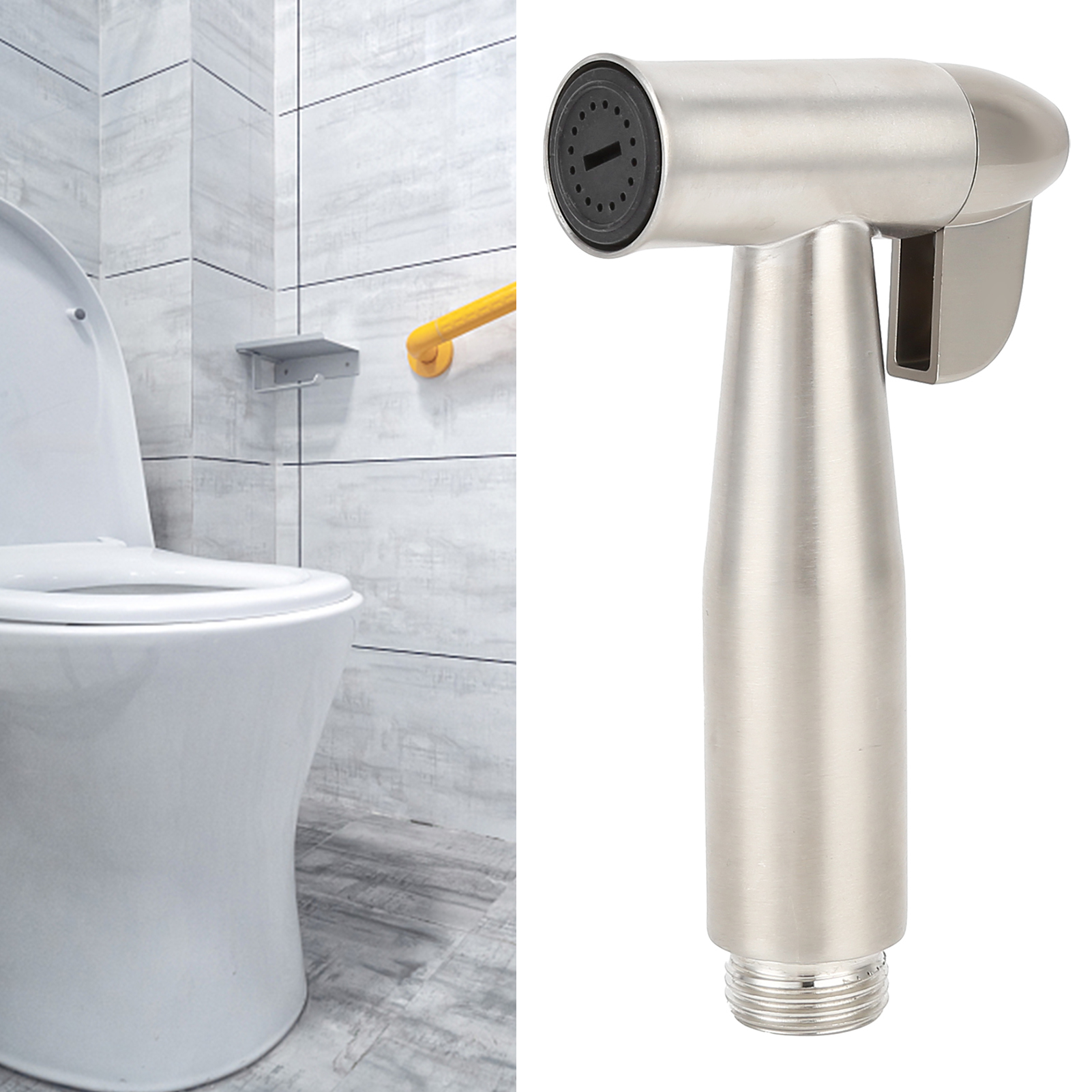 Tragbares G1/2 Sitzbad-handbrauseset Aus Edelstahl, Selbstreinigender Wc-duschkopf, Kein Bohren Erforderlich