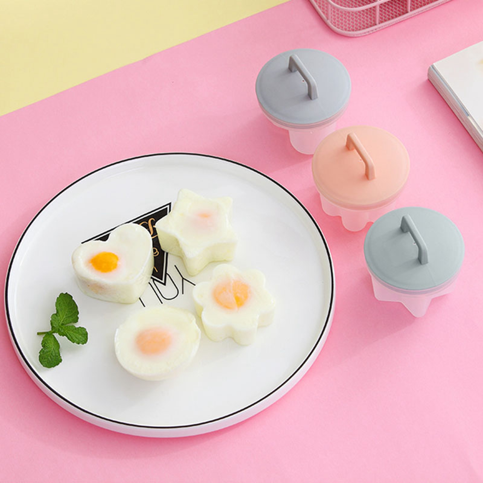 Eierdämpfer, Eierform, Babynahrung, Eierpudding, Eierkocher Für Den Haushalt, Antihaft-becher, Frühstückseierbratgerät, Rosa