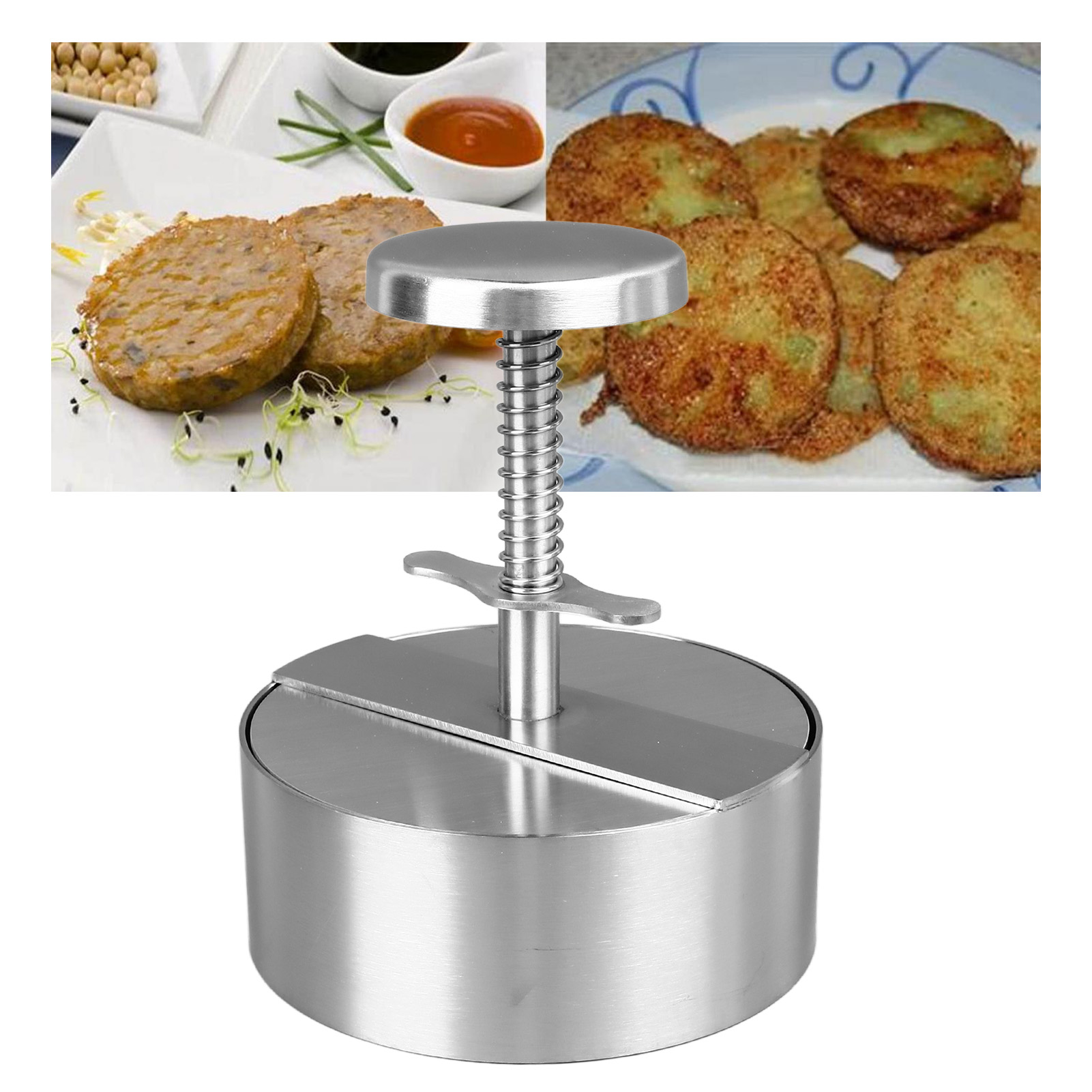 Fleischpresse Aus Edelstahl 304, Hamburgerform, Küchenutensil, 11,4 Cm
