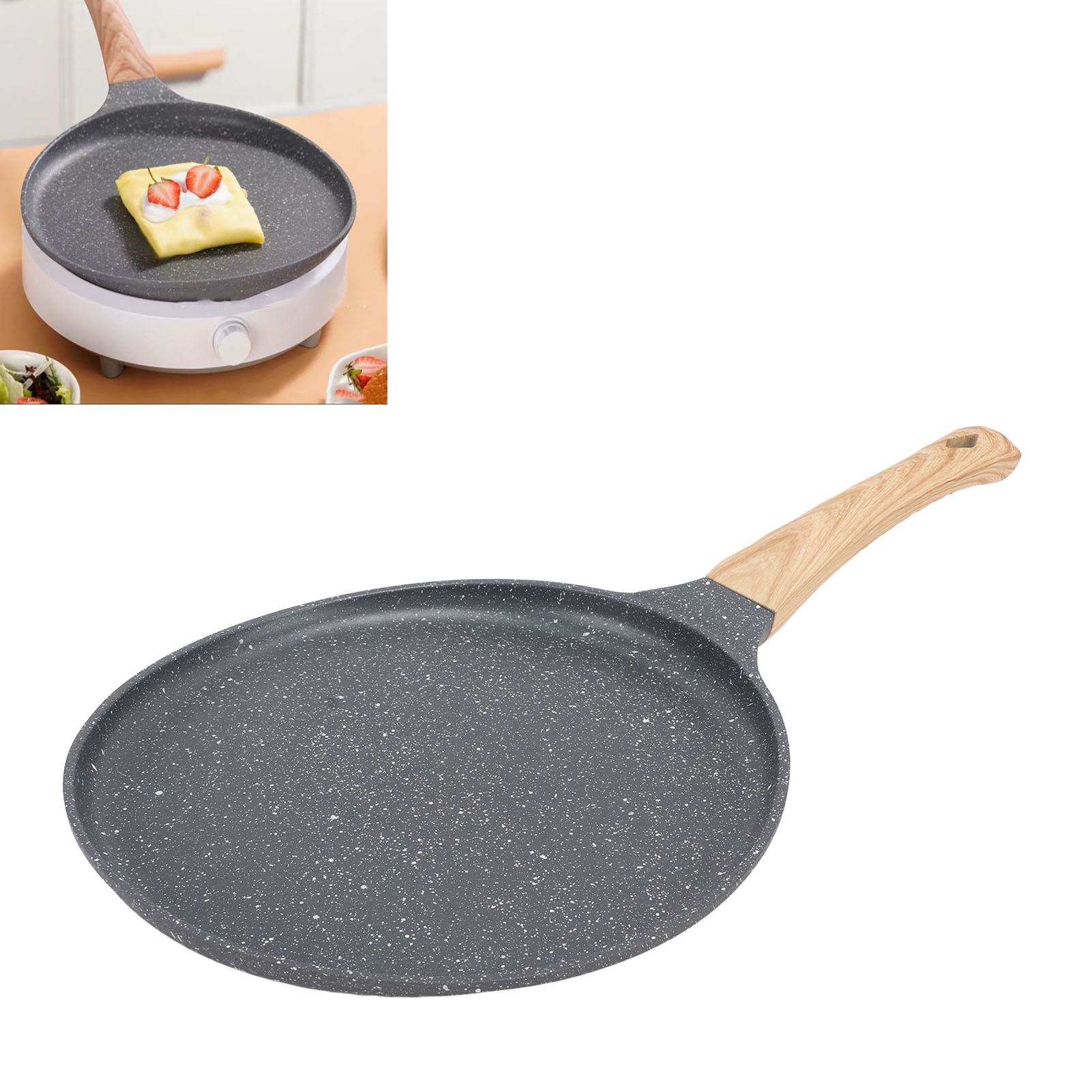 Maifan Steinpfanne, Steakpfanne, Crêpepfanne, Antihaft-crêpepfanne