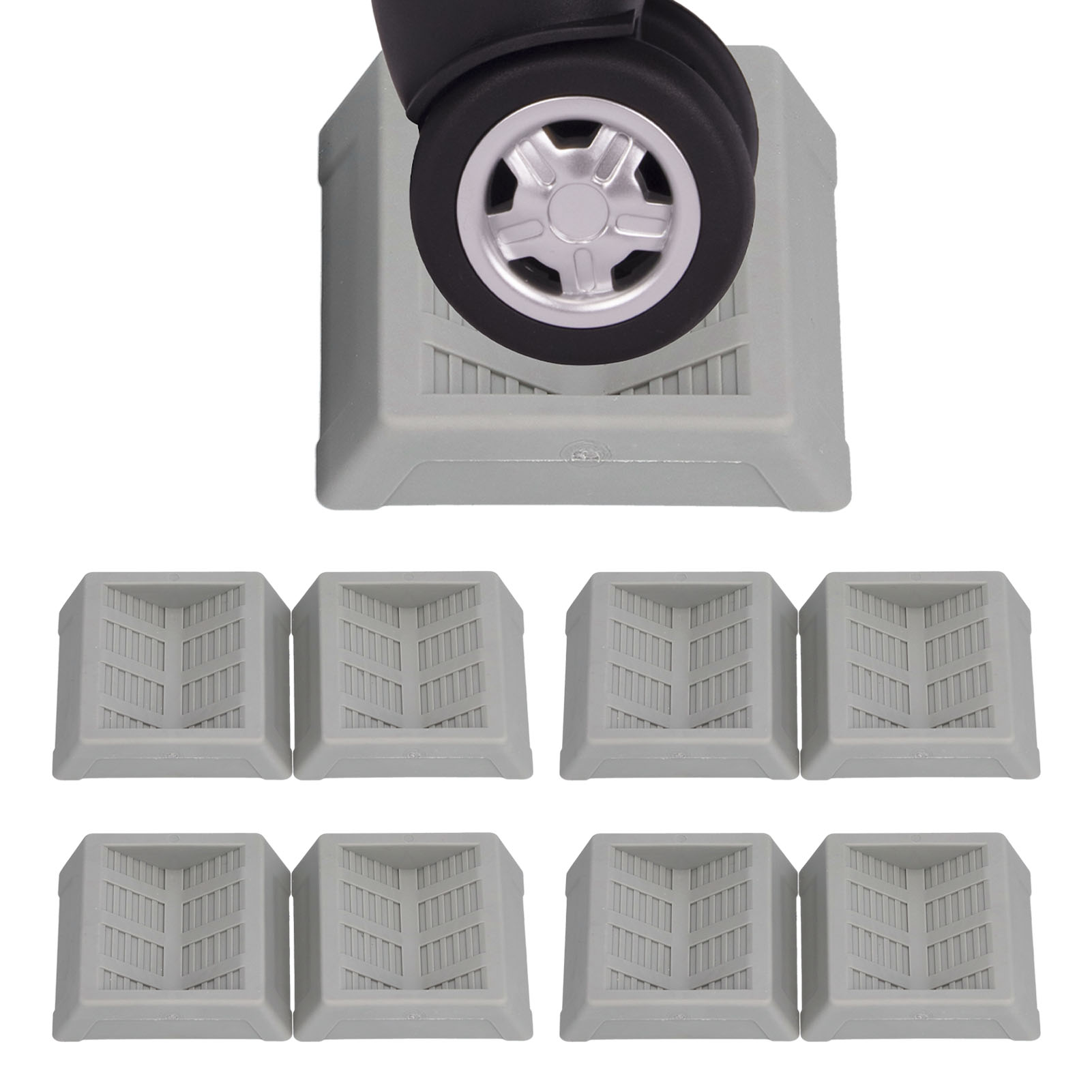 Graues Gummi-reparaturpad Für Möbelrollen, Geeignet Für Betten, Bürostühle, Schränke, Sofas, Haushaltsgeräte, Kleiderschränke Und Lenkrollen.