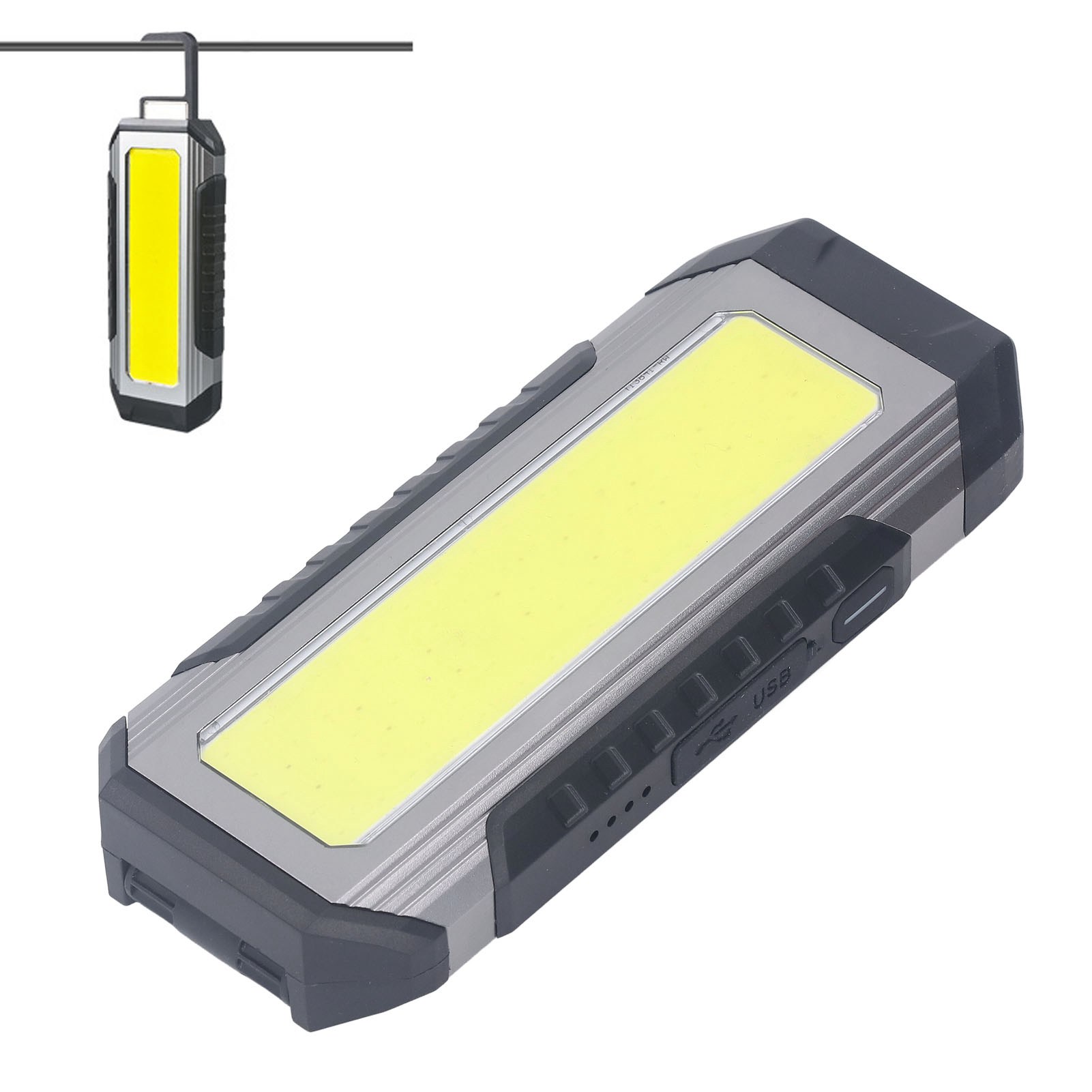 Cob-arbeitslichtleiste Mit Ultraheller, Hochintensiver, Wiederaufladbarer Magnetischer Led-inspektionslampe Für Autoreparaturen, Camping, Arbeit Und Baustellenbeleuchtung.