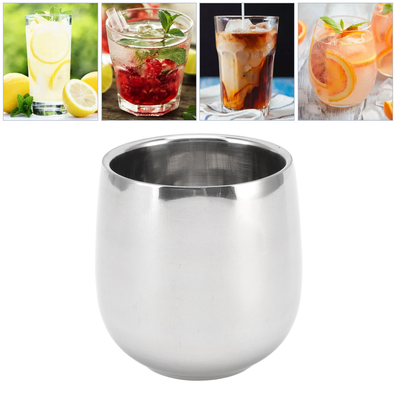 200 Ml Gebogener Becher, Doppelwandiger Isolierter Edelstahl-tee-/kaffeebecher.