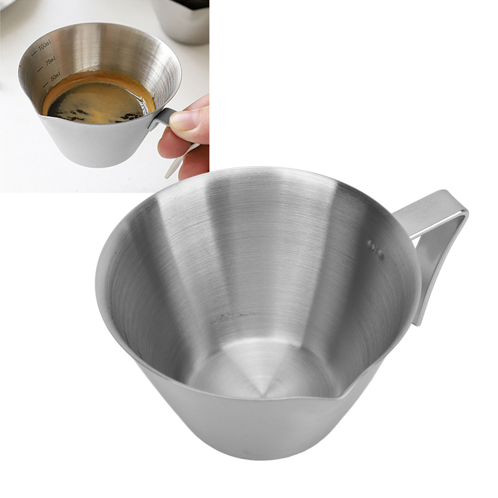 Espressotasse/filterkaffeetasse Aus Edelstahl 304 Mit Ausguss