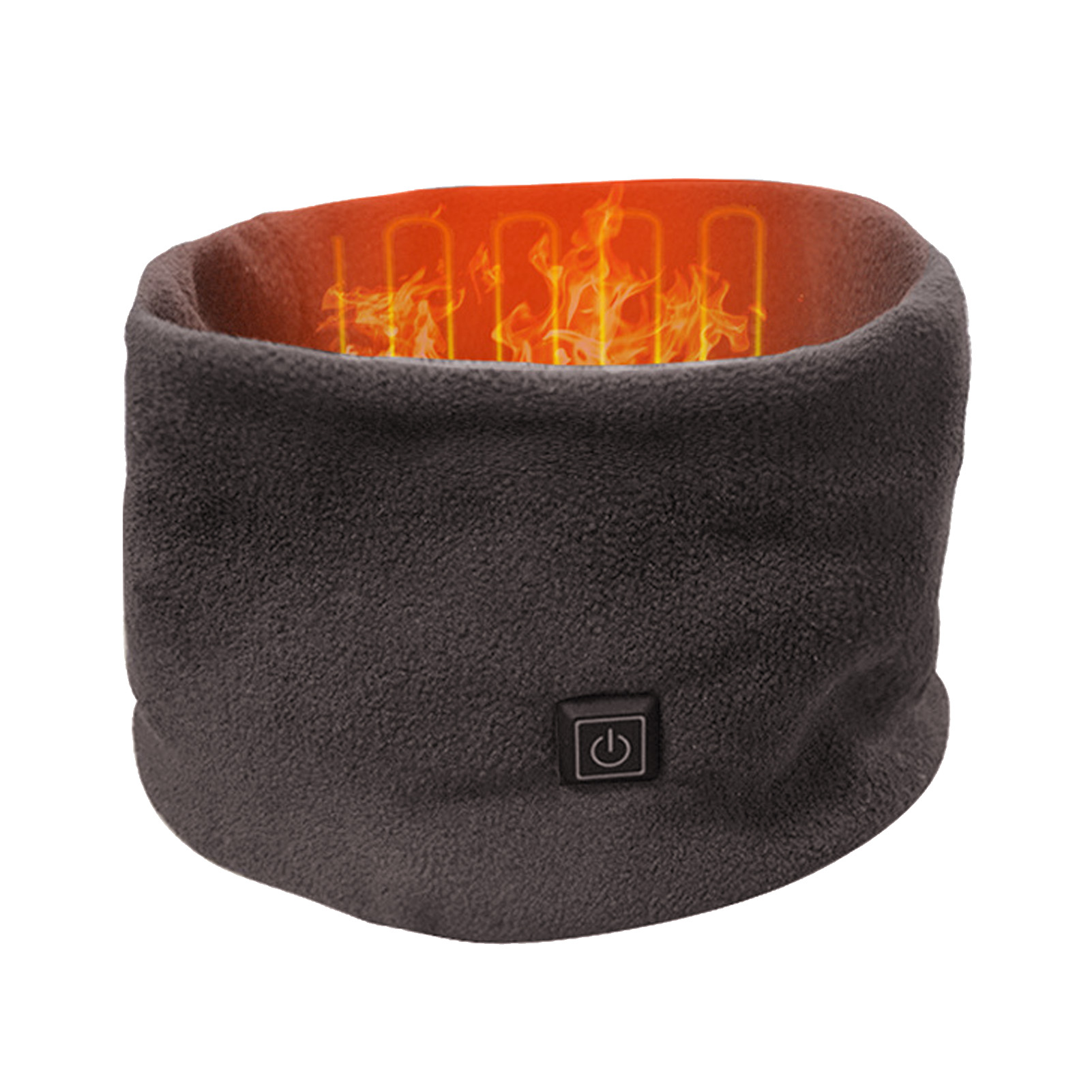 Beheizbarer Schal/nackenwärmer (5 V Dc) Für Herbst/winter, Ideal Zum Radfahren, Campen Und Für Outdoor-sportarten – Grau