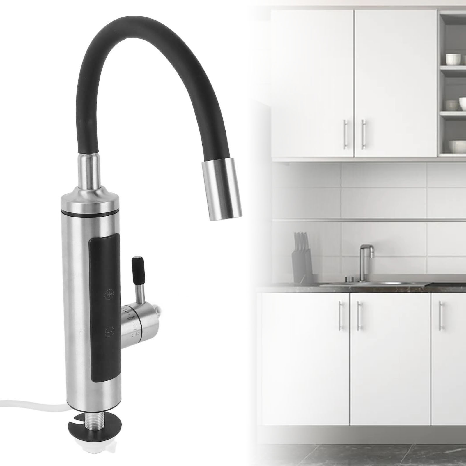 Elektrischer Warmwasserbereiter Aus Edelstahl, Intelligente Sofortheizung Mit Variabler Frequenz Und Konstanter Temperatur, Für Küche Und Bad, Europäischer Standard 220 V.