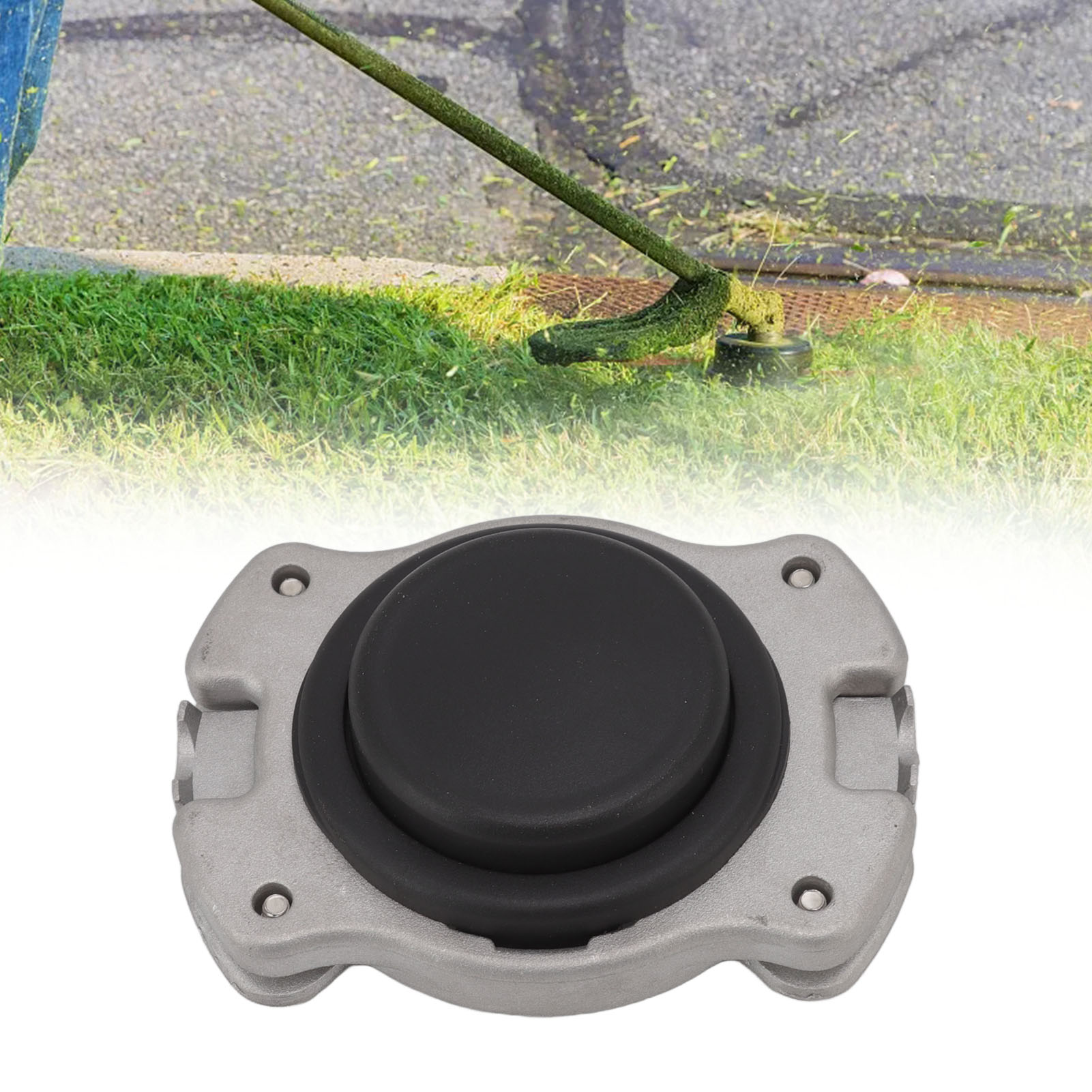 Benutzerfreundlicher Trimmerkopf Aus Aluminium Mit Einer 1,3 Cm Öffnung, Geeignet Für Garten- Und Landschaftsmäher.