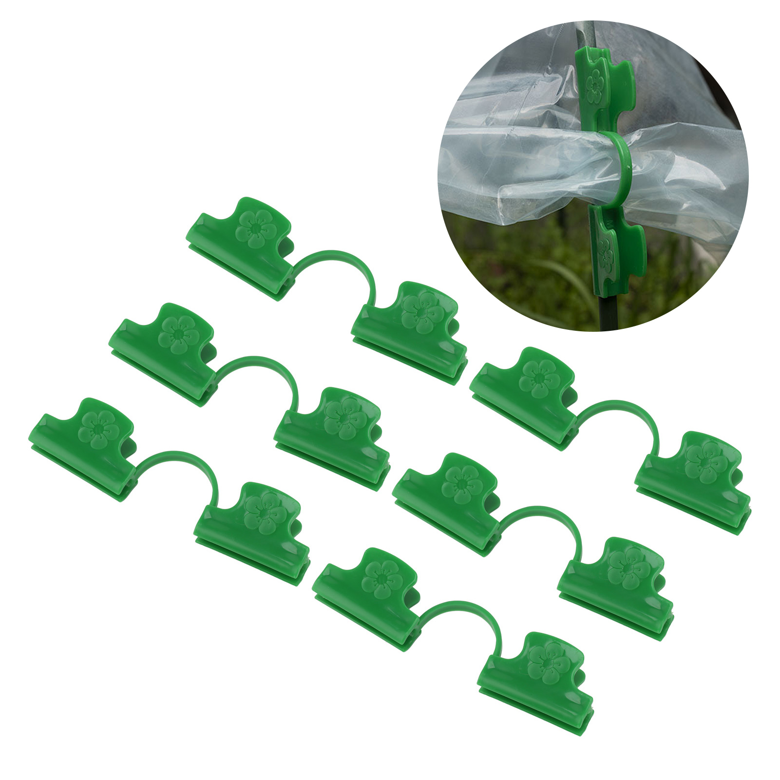 Gewächshauszubehör, Doppelköpfige Kunststofffolienclips Für Den Gartenbau, Folienclips Und Folienbefestigungsclips (16 Mm).