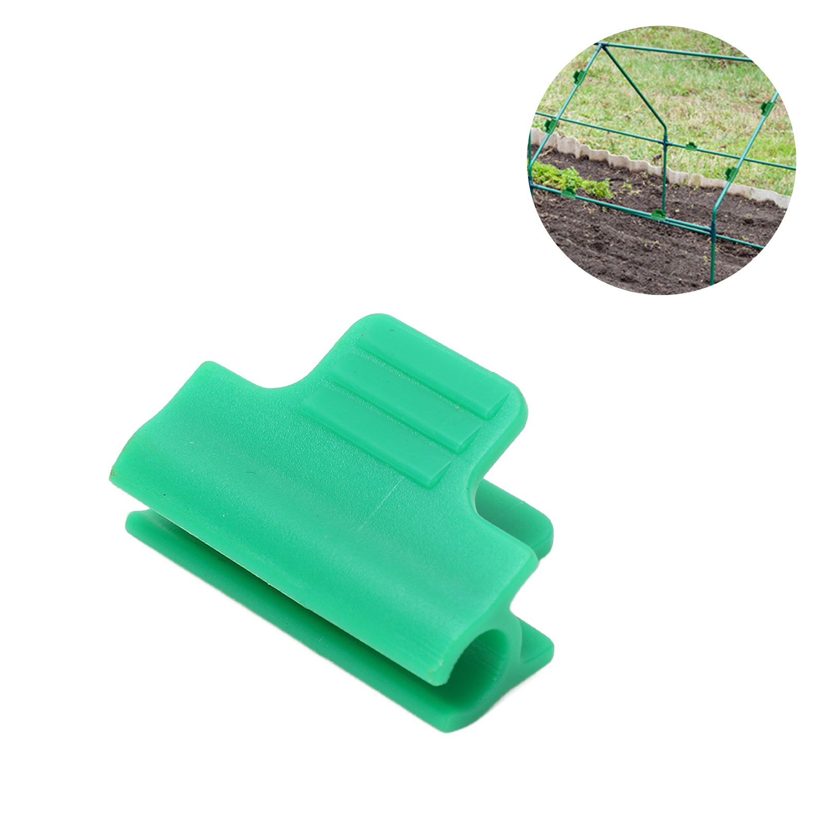 100 Stück/verkauf. Gewächshaus/anbauraum/heizraum: Verstärkte Klemmfolie Für Dicke Rohre, Moskitonetz, Frostschutzabdeckung, 8-mm-einkopfklemme.