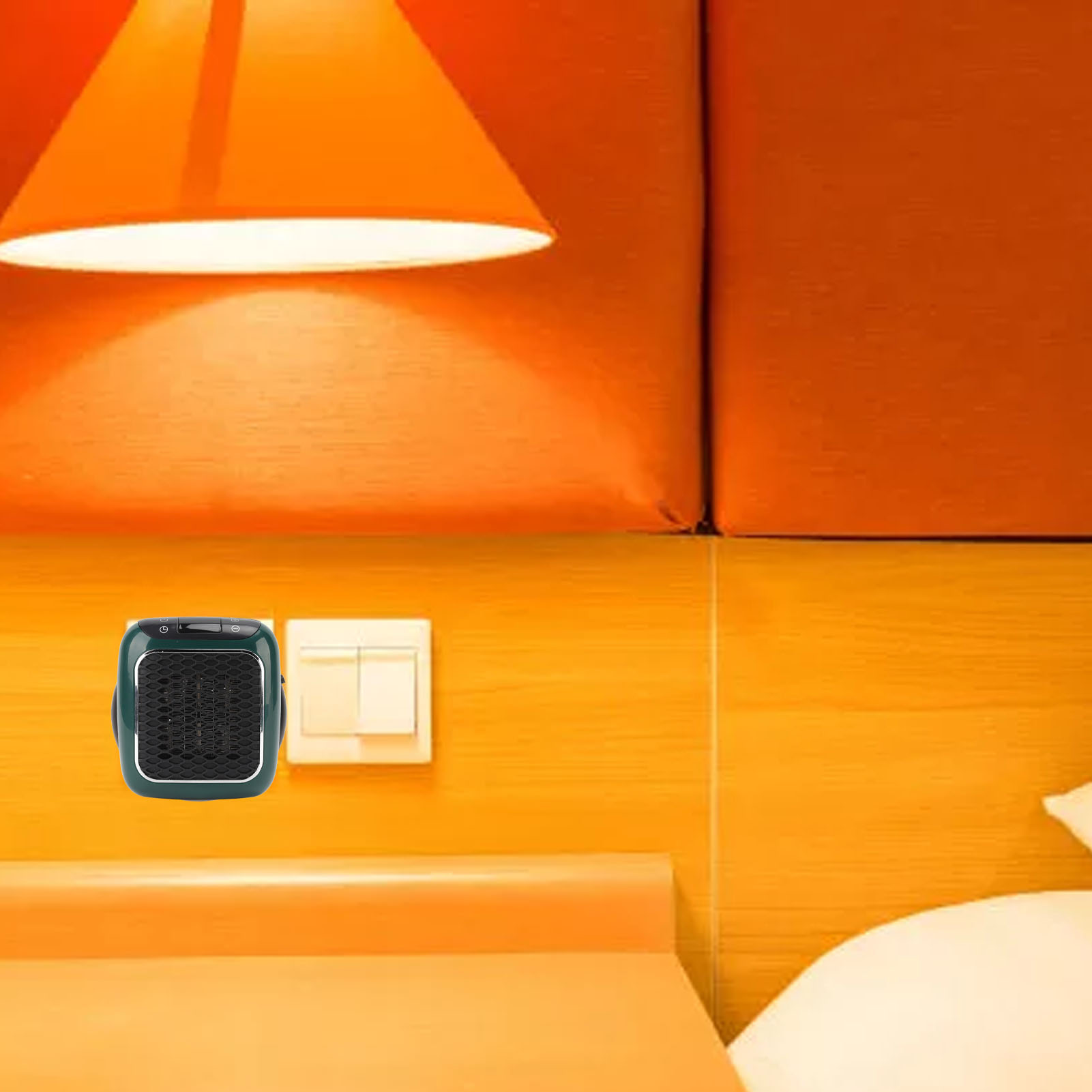 Elektrischer Wandheizkörper Für Zuhause Und Büro, Mini-heißluftgebläse Mit Konstanter Temperatur, Kompakter Wandheizkörper, Keramik-heiztechnologie, Einstellbarer Thermostat, Europäischer Standard 220