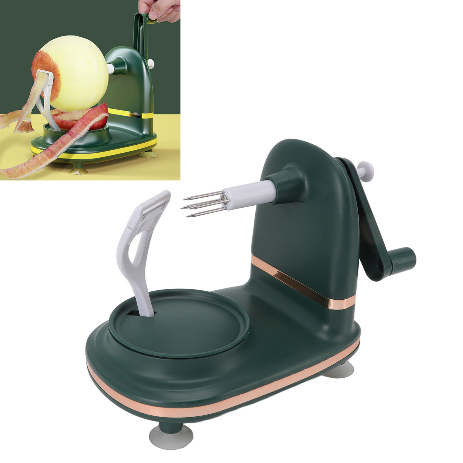 Apfelschäler, Automatischer Handkurbel-obstschäler, Multifunktionsschäler, Schäler, Schaber, Verbesserte Version