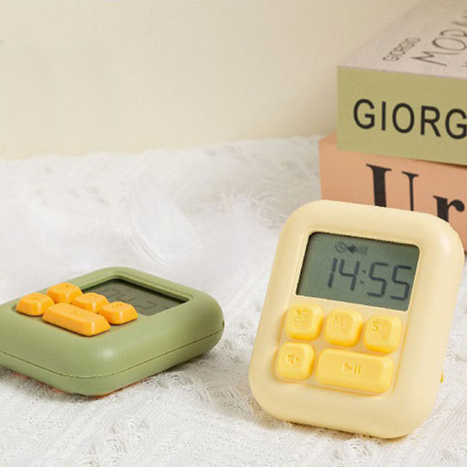 Zuckertimer Für Kinder, Schüler, Lernen, Kochen, Backen, Kochzeit-erinnerung, Elektronischer Countdown-wecker, Retro-grün
