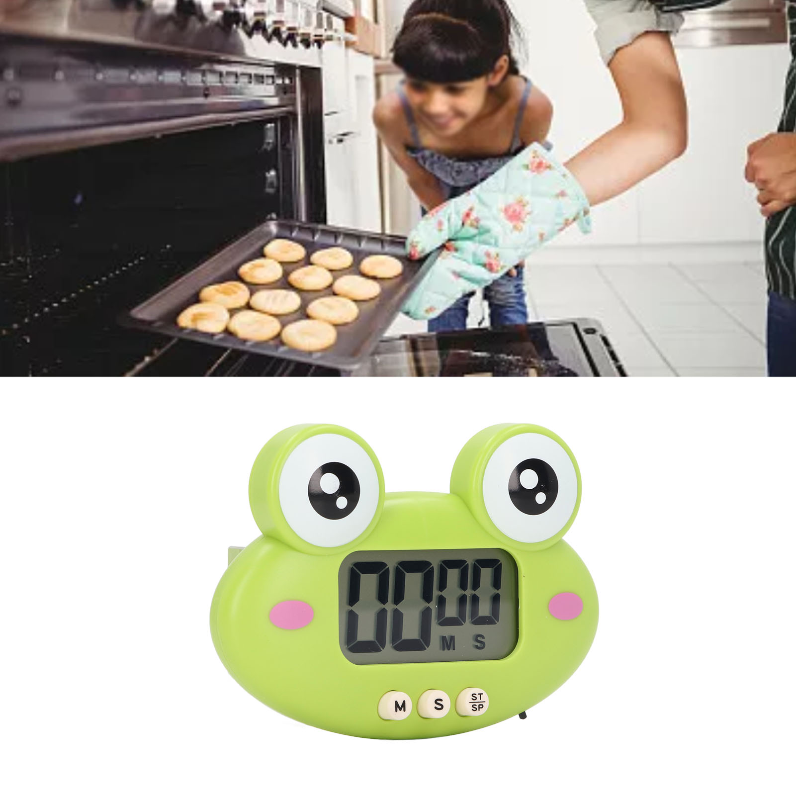 Elektronischer Timer, Timer Mit Tiermotiv, Ofentimer, Grüner Frosch