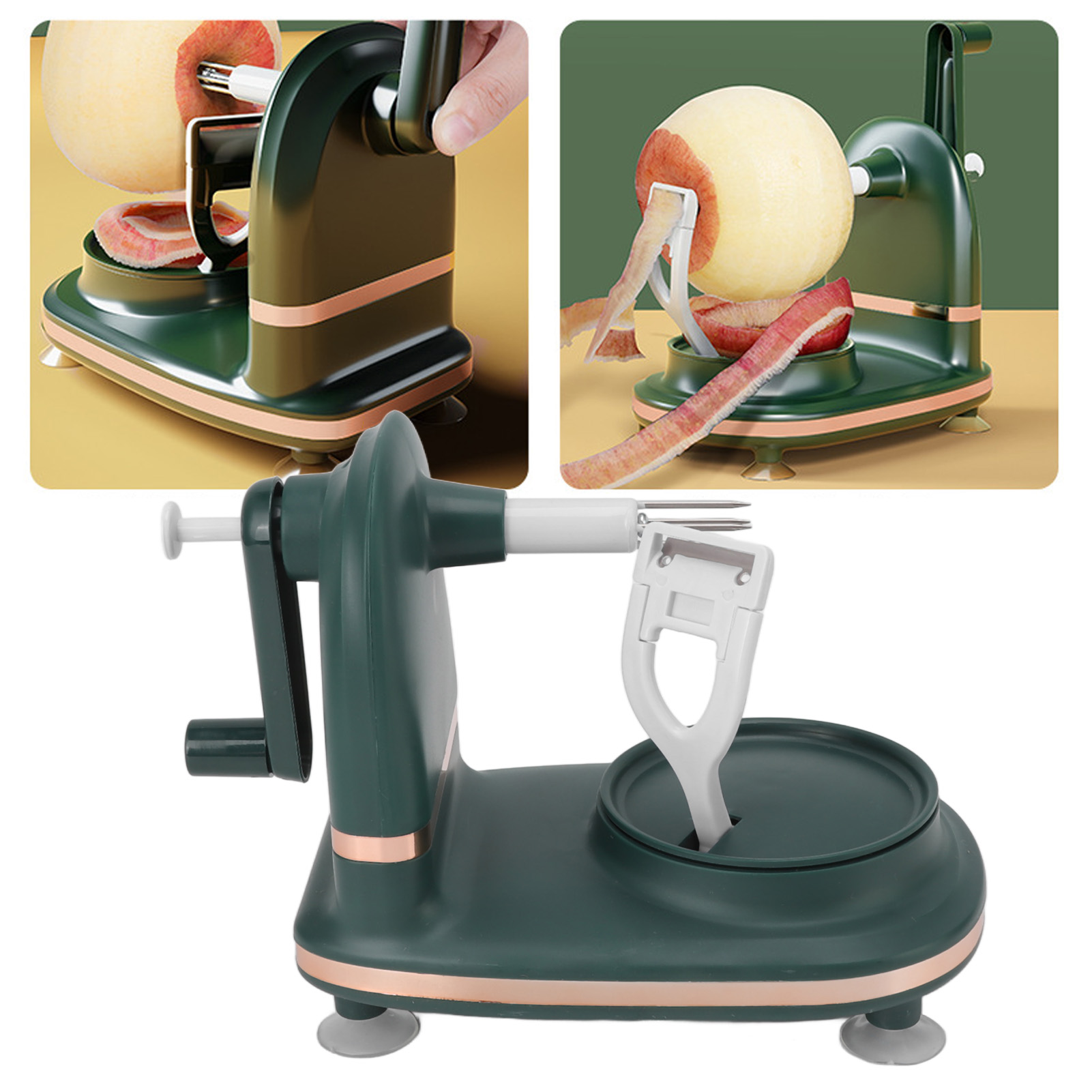 Set Aus Vier Apfelschälern, Vollautomatischer Handkurbel-obstschäler, Multifunktionsschäler, Schäler Und Schaber.