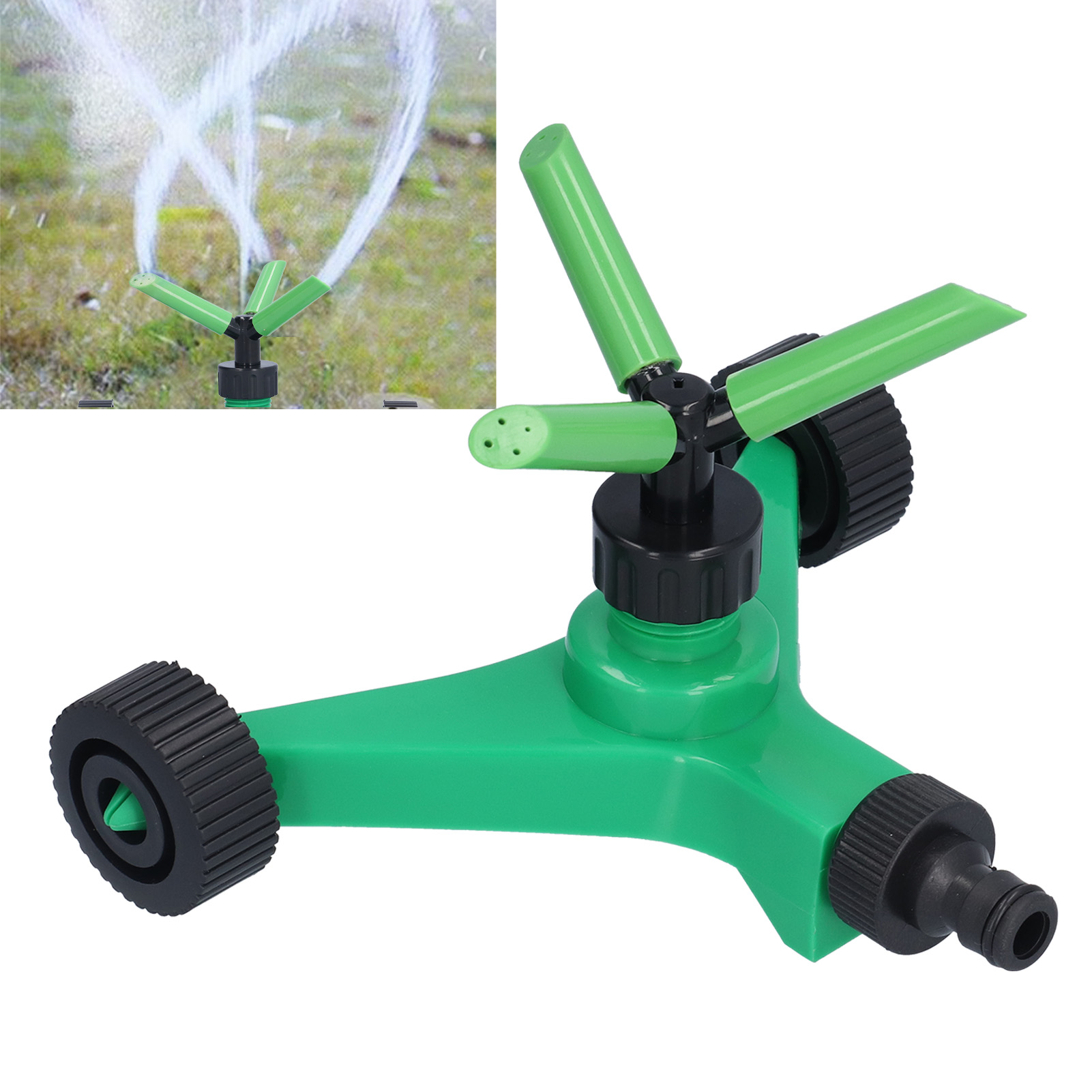 360° Drehbarer, Dreizackförmiger Automatischer Sprinklerkopf Für Die Rasen- Und Gartenpflege