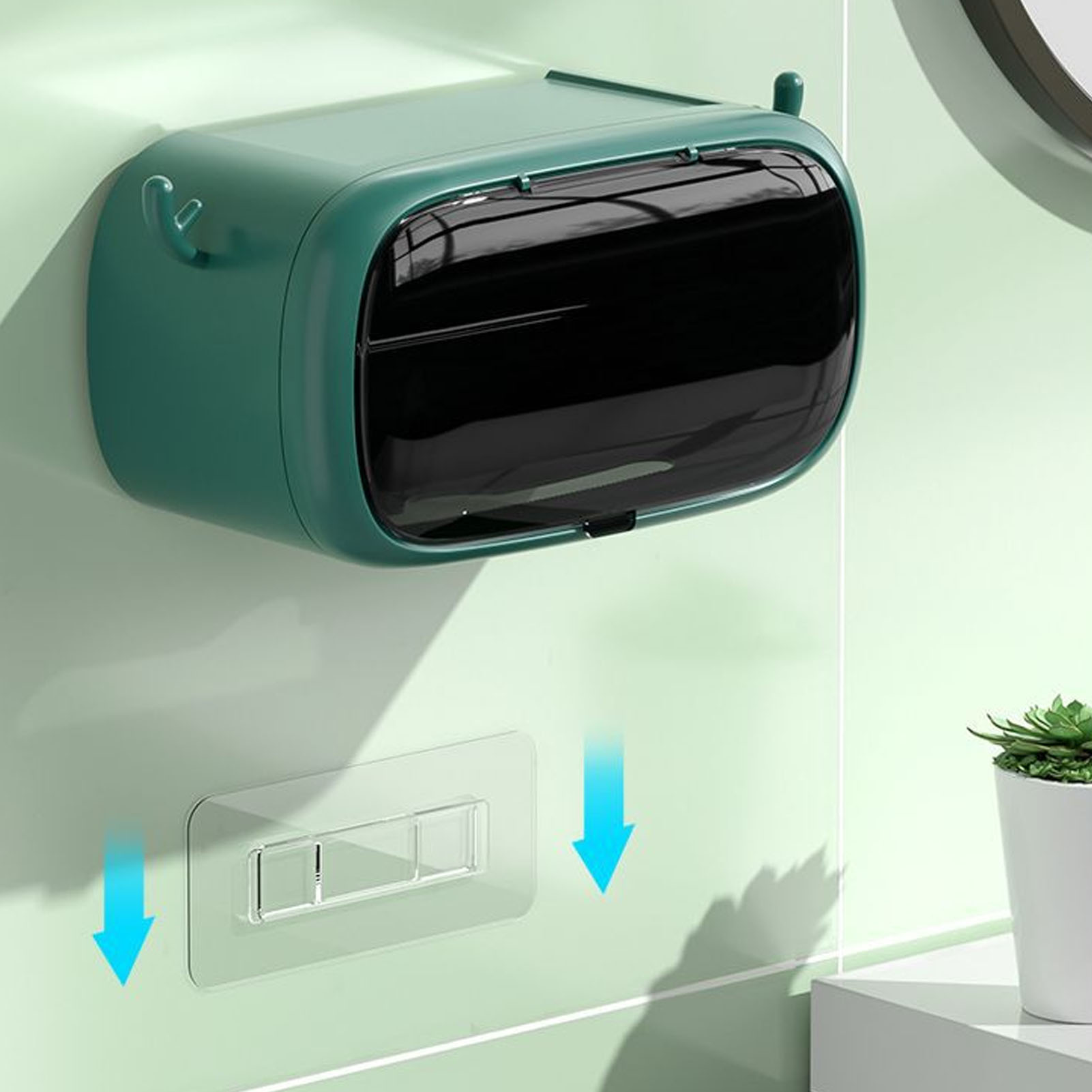 Toilettenpapierhalter, Taschentuchbox, Hübsche Wand-taschentuchbox, Toilettenpapierrollenhalter, Ablage