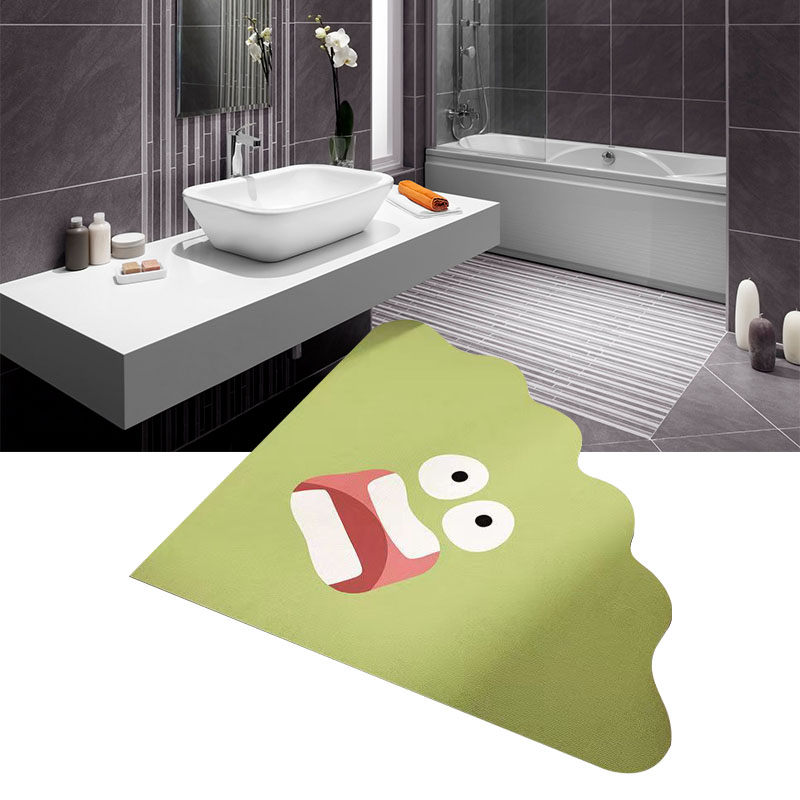 Originelle Kieselgur-badematte Mit Cartoon-motiven, Saugfähig, Schnelltrocknend, Abriebfest Und Rutschfest – Genial