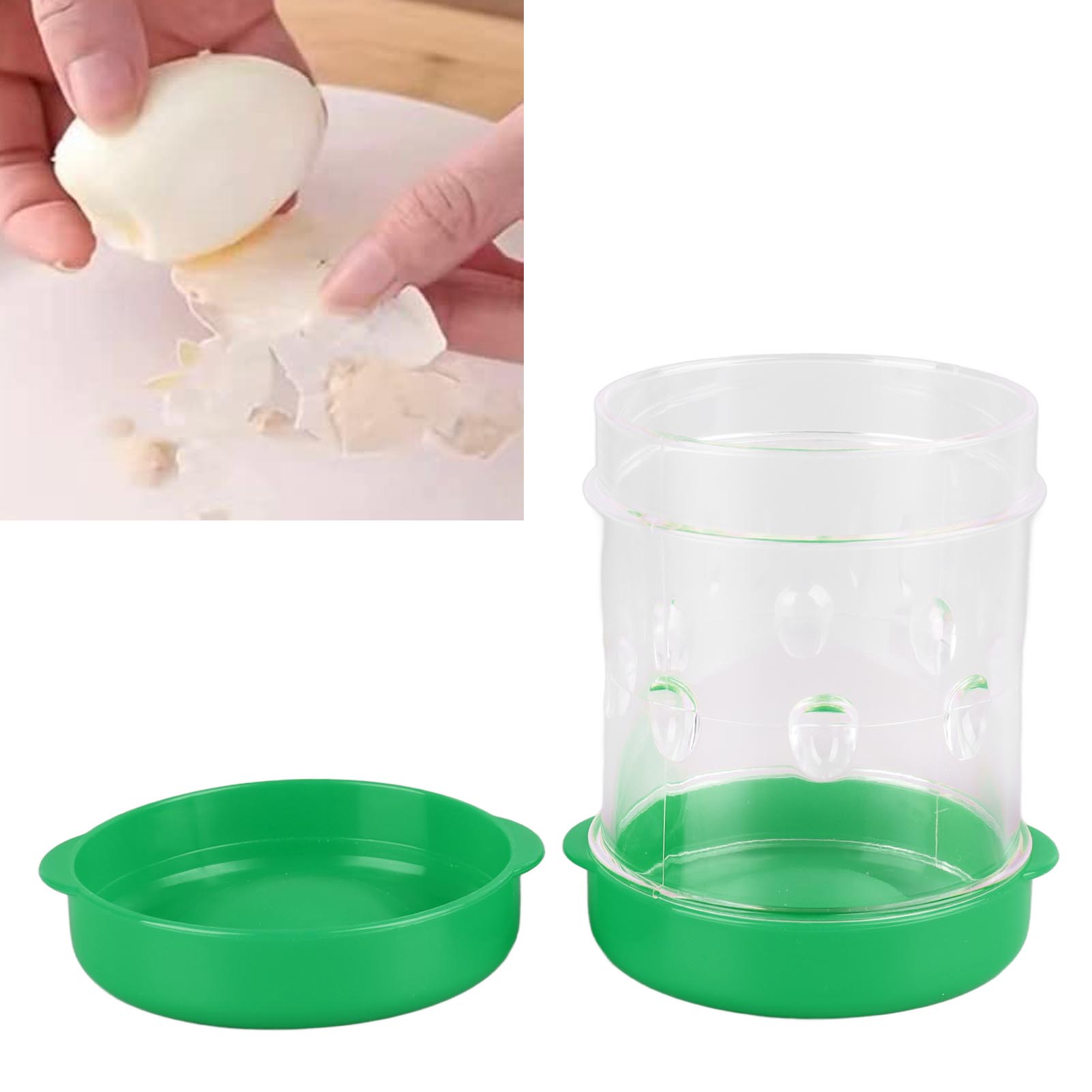 Automatischer Eierschäler Mit Handkurbel, Eierschalentrenner, Eierschäler, Küchenutensil, Grün