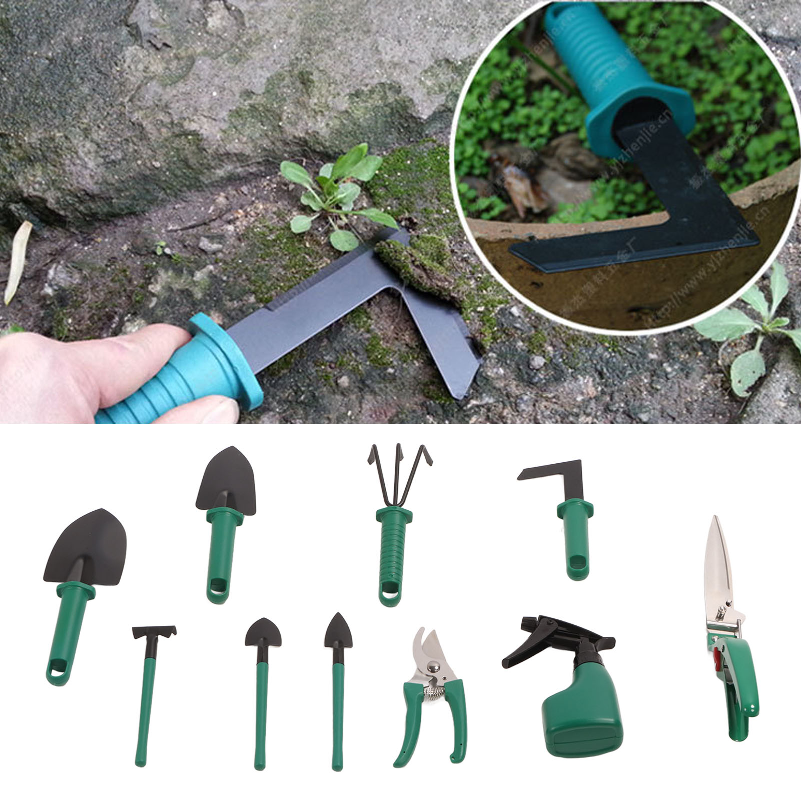 Neues 10-teiliges Gartengeräte-set, Inklusive Schaufeln, Rechen, Spaten, Gartenscheren, Gießkannen Und Anderem Gartenzubehör.